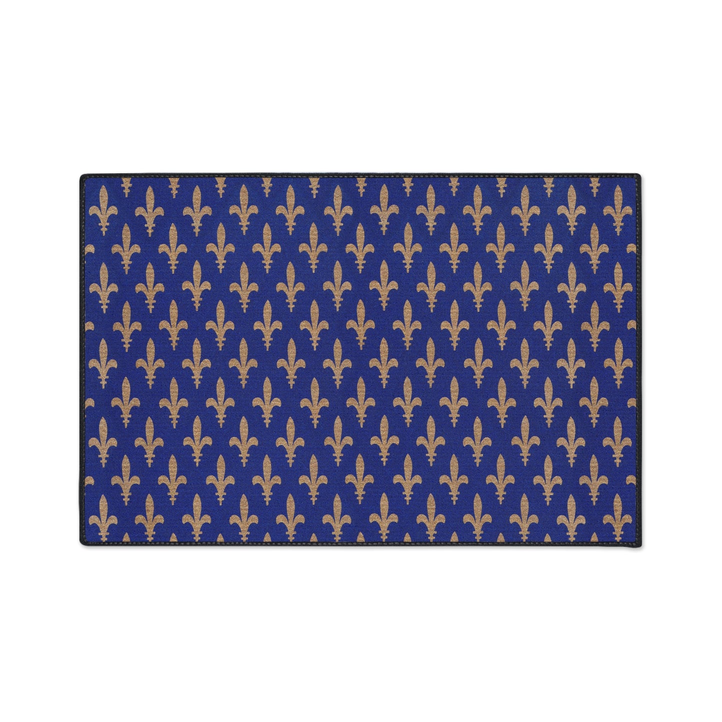 Fleur De Lis Heavy Duty Non-Slip Floor Mat Stylish Design Perfect for Entryway Kitchen Décor Garage Rug Coffee Bar Bathroom Floor Door Mat