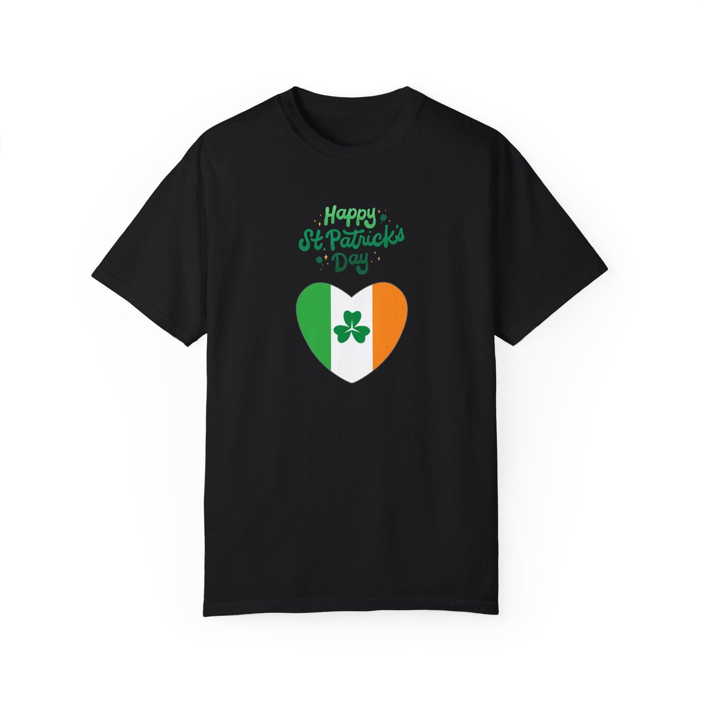 St. Patrick's Day T-Shirt Unisex Comfort Colors Relaxed Fit Garment-Dyed Tee 4 Leaf Clover Shirt Irish Themed Gift