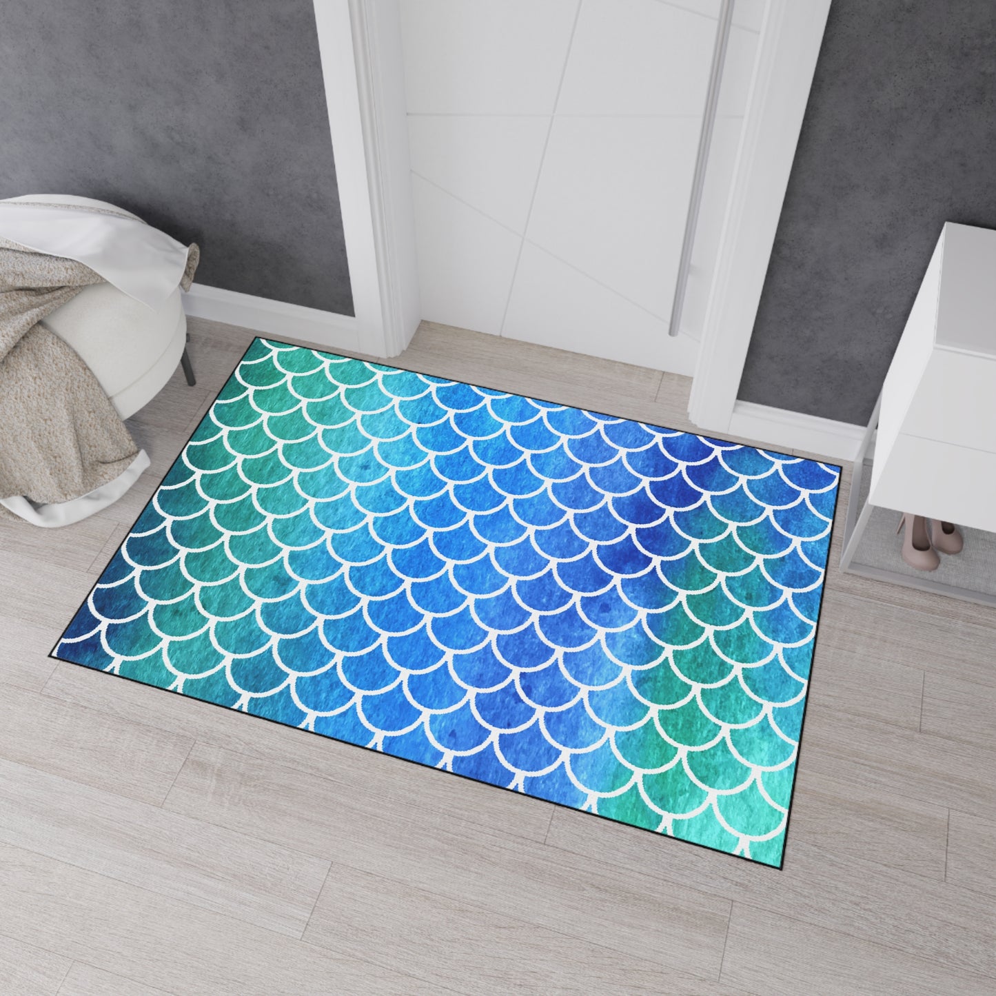 Decorative Heavy Duty Non-Slip Floor Mat Stylish Design Perfect for Entryway Kitchen Décor Beachy Rug Tropical Bathroom Floor Door Mat