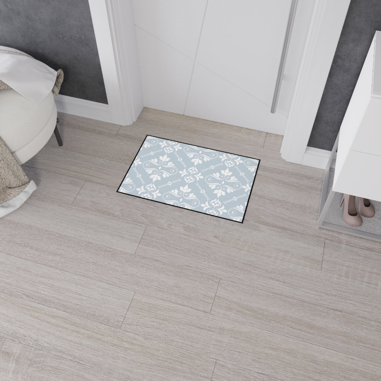 Decorative Heavy Duty Non-Slip Floor Mat Stylish Design Perfect for Entryway Kitchen Décor Garage Rug Coffee Bar Bathroom Floor Door Mat