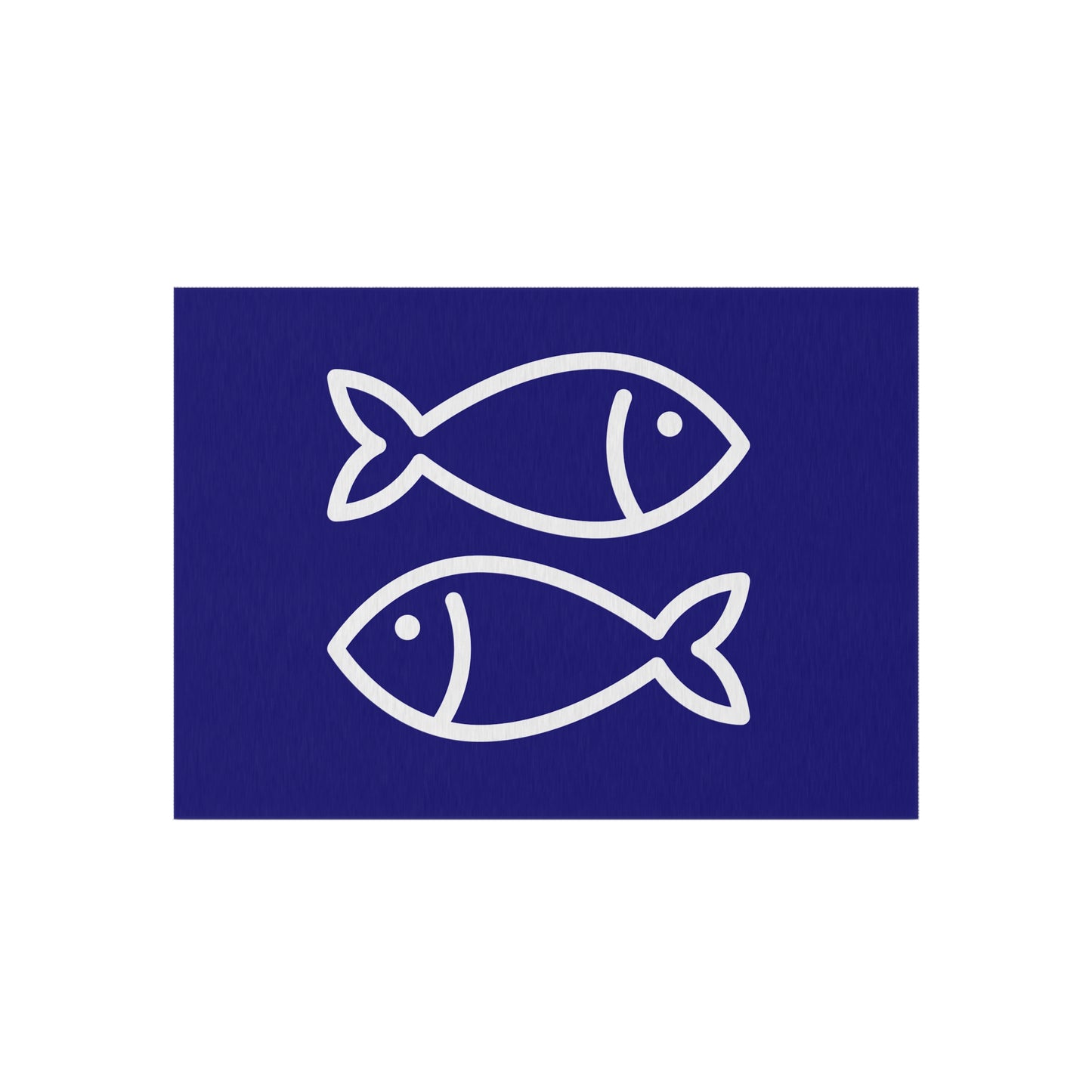 Chenille Outdoor Rug with No-Skid Backing Cozy Fishy Outdoor Carpet Patio Decor Gazebo Rug Pool Area Decor Outdoor Kitchen Carpet