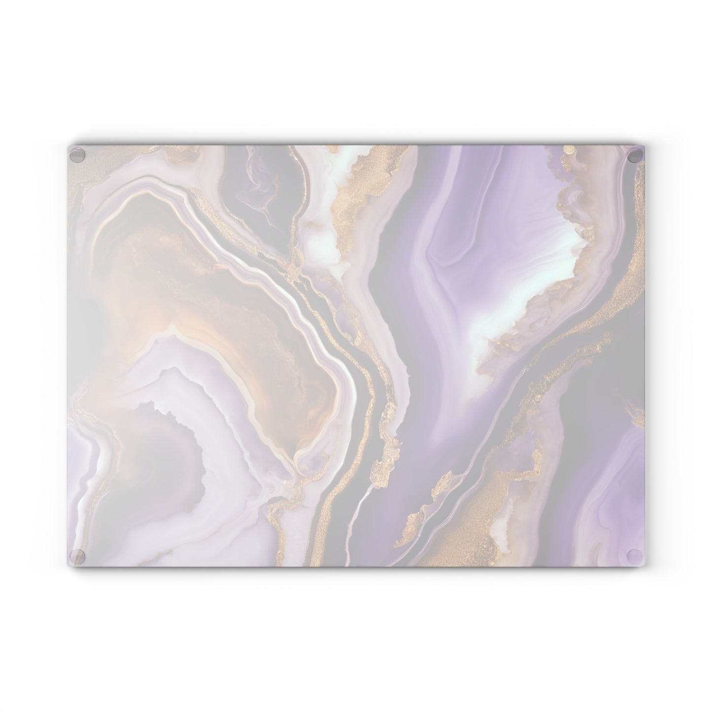 Kitchen Decor Glass Agate-look Image Nature Lover Cutting Board Serving Tray Home Cook Gift Colorful Glass Geode-inspired Charcuterie Board