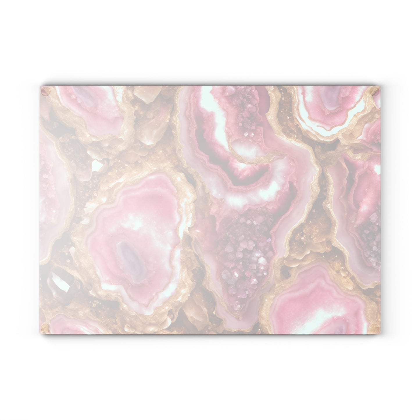 Copy of Kitchen Decor Glass Geode-Themed Image Unique Rock Lover Cutting Board Serving Tray Home Cook Gift Colorful Glass Charcuterie Board