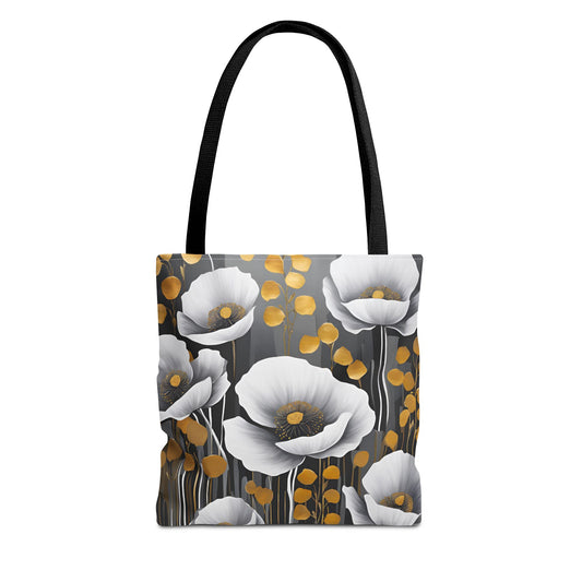 Floral Design Field of Flowers Tote Floral Grocery Wildflower Shopping Bag Cottage Core Gift Bag Boho Bag Poppy Tote Mom Gift