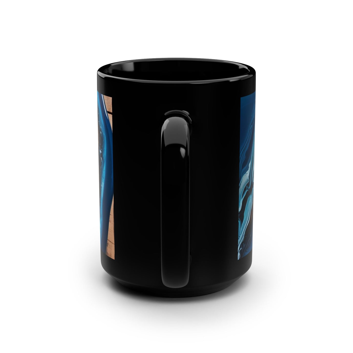 Ceramic Coffee Mug Wood-Inspired Image Nature Lover Ceramic Teacup Gardener Gift Colorful Unique Wave-look 15oz Ceramic Mug