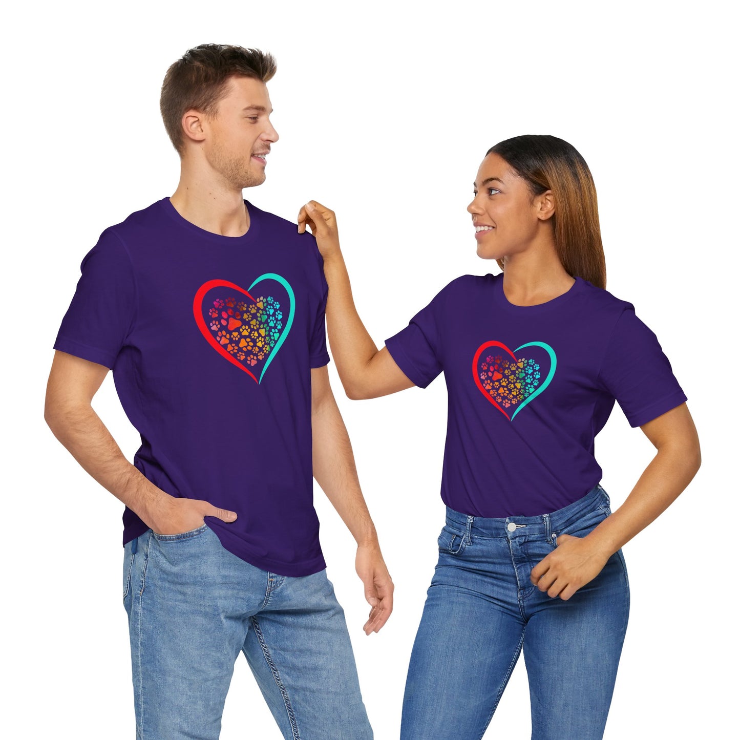 Dog Love T-shirt | Unisex | Funny | Dog Lover | Pet Lover | Animal Lover | Dog Heart |