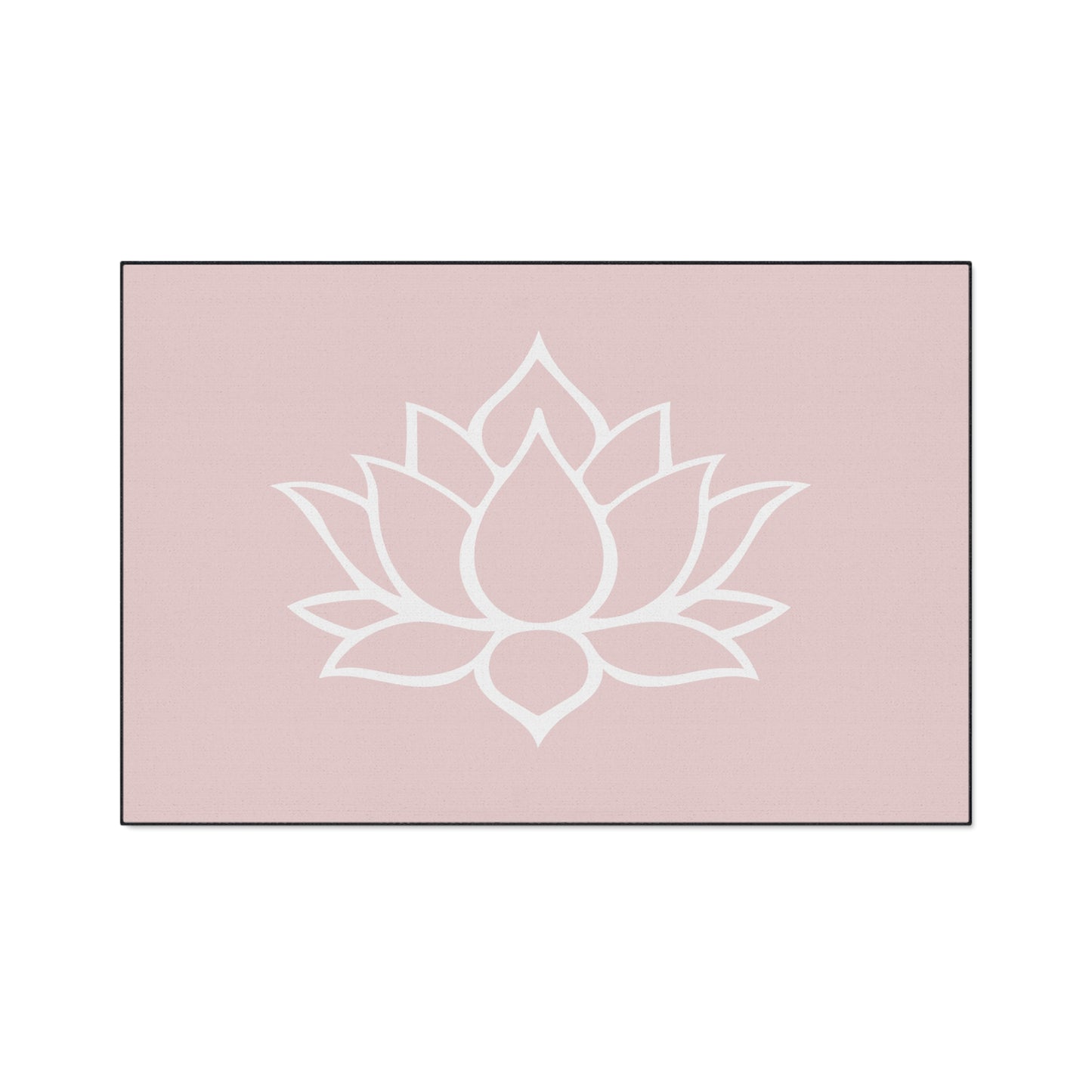 Decorative Heavy Duty Non-Slip Floor Mat Stylish Design Perfect for Entryway Kitchen Décor Pink Lotus Blossom Floral Design Rug Bathroom Mat