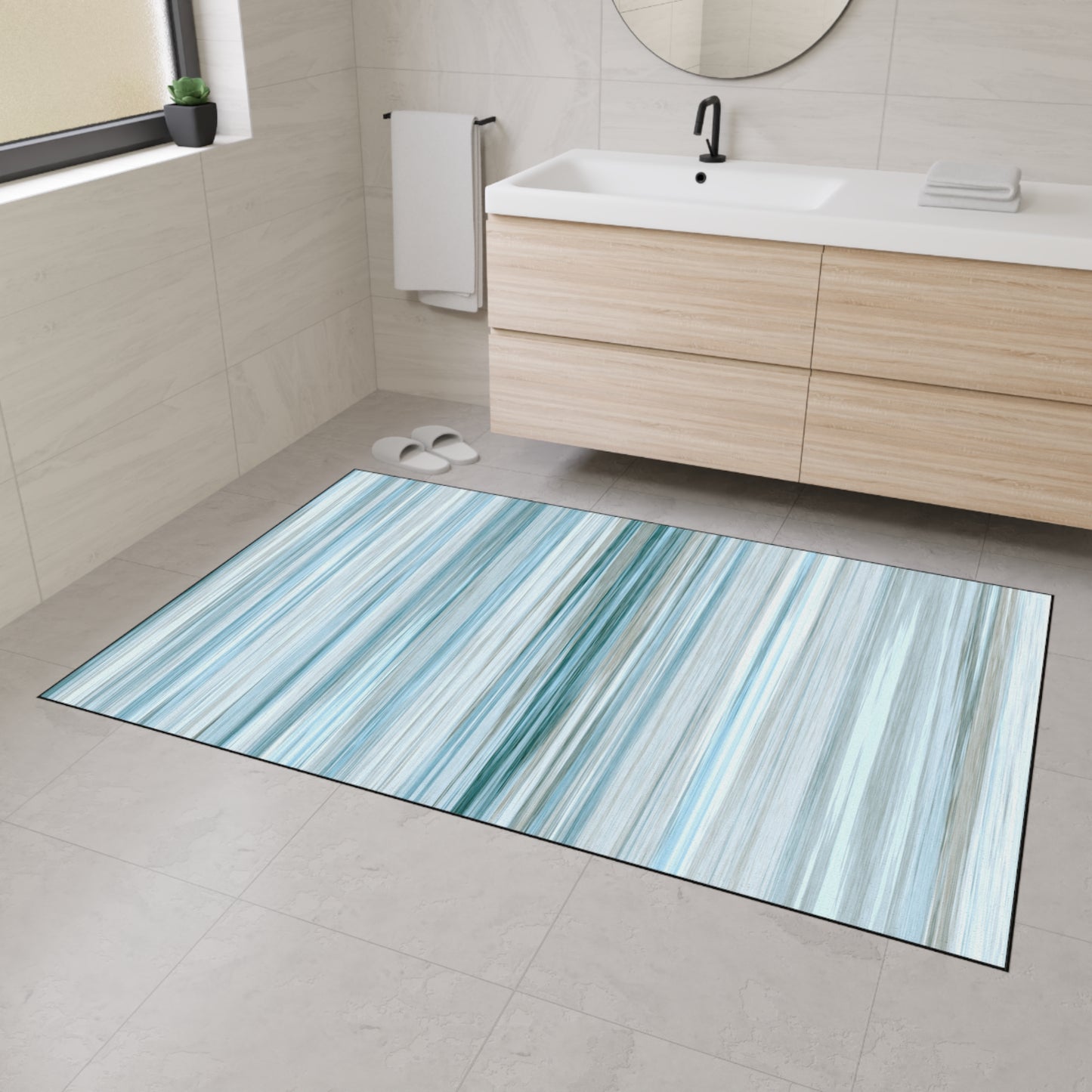 Decorative Heavy Duty Non-Slip Floor Mat Stylish Design Perfect for Entryway Kitchen Décor Garage Rug Coffee Bar Bathroom Floor Door Mat