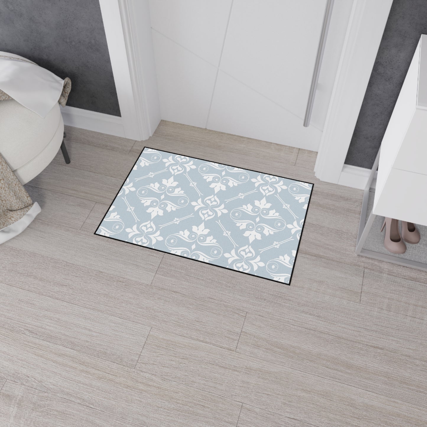 Decorative Heavy Duty Non-Slip Floor Mat Stylish Design Perfect for Entryway Kitchen Décor Garage Rug Coffee Bar Bathroom Floor Door Mat