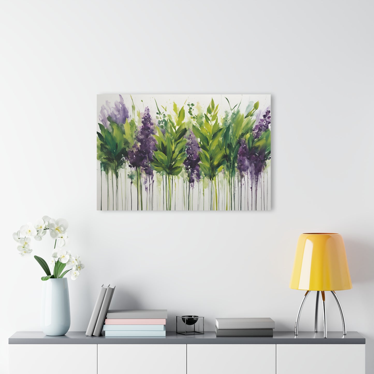 Large Floral Design Acrylic Print with French Cleat Nature Lover Wall Art Flower Lover Gift Outdoors Artwork Modern Garden Home Decor
