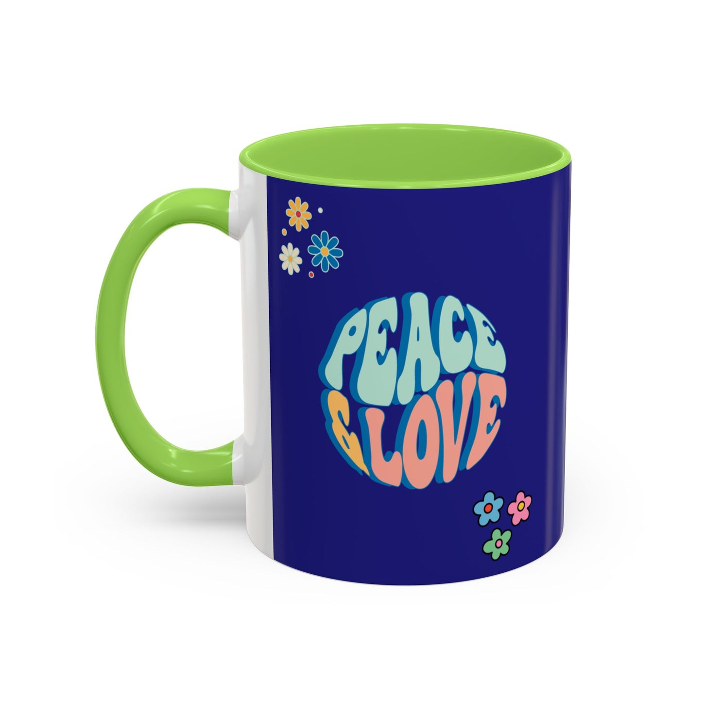 Peace and Love Mug | World Peace | Love and Friendship | Peaceful Harmony | Retro Vibe Gift