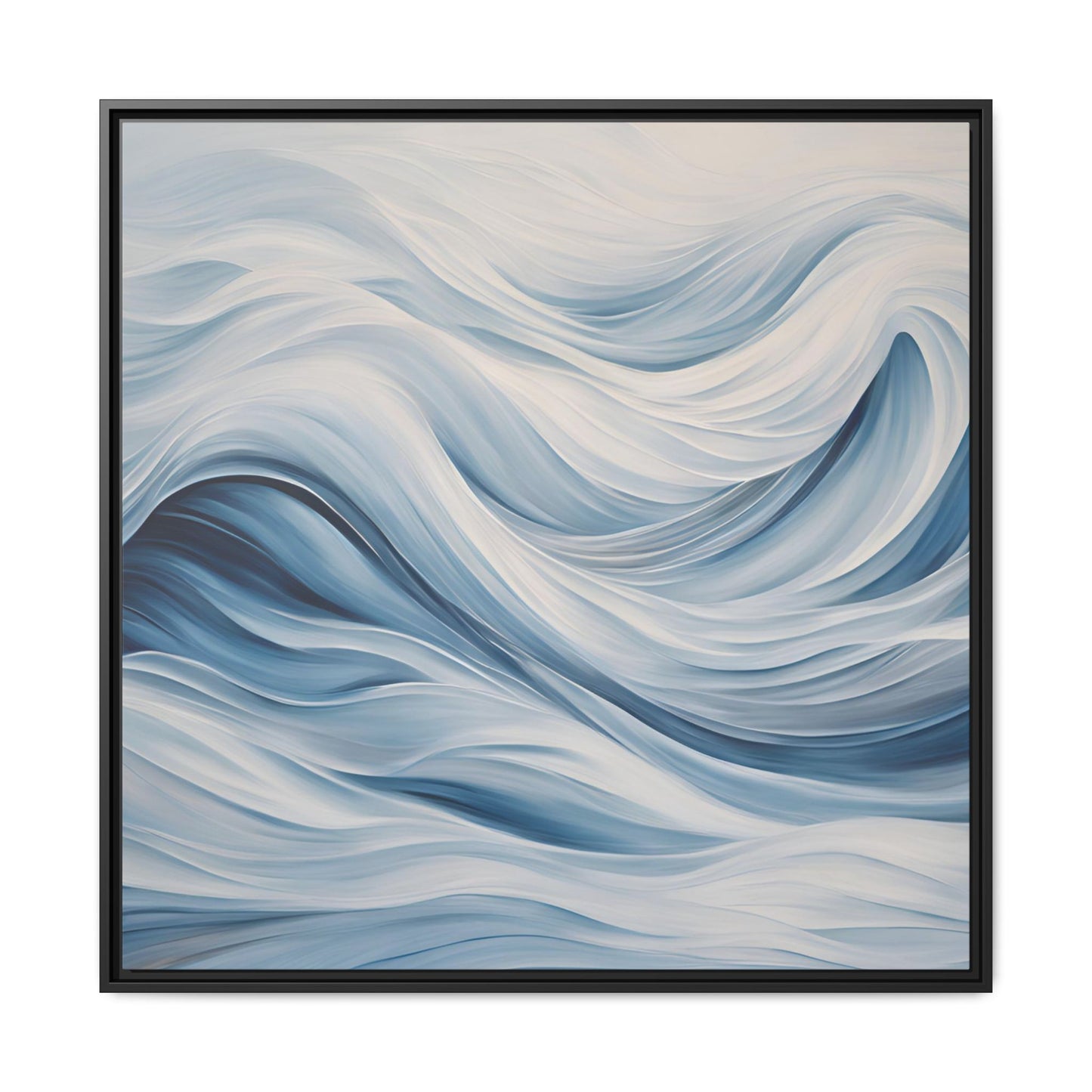 Modern Abstract Wave Design Unique Framed Print Canvas Wall Art Ocean Beach Gift Nature Lover Gift Underwater Sea Lover Gift 3 frame colors