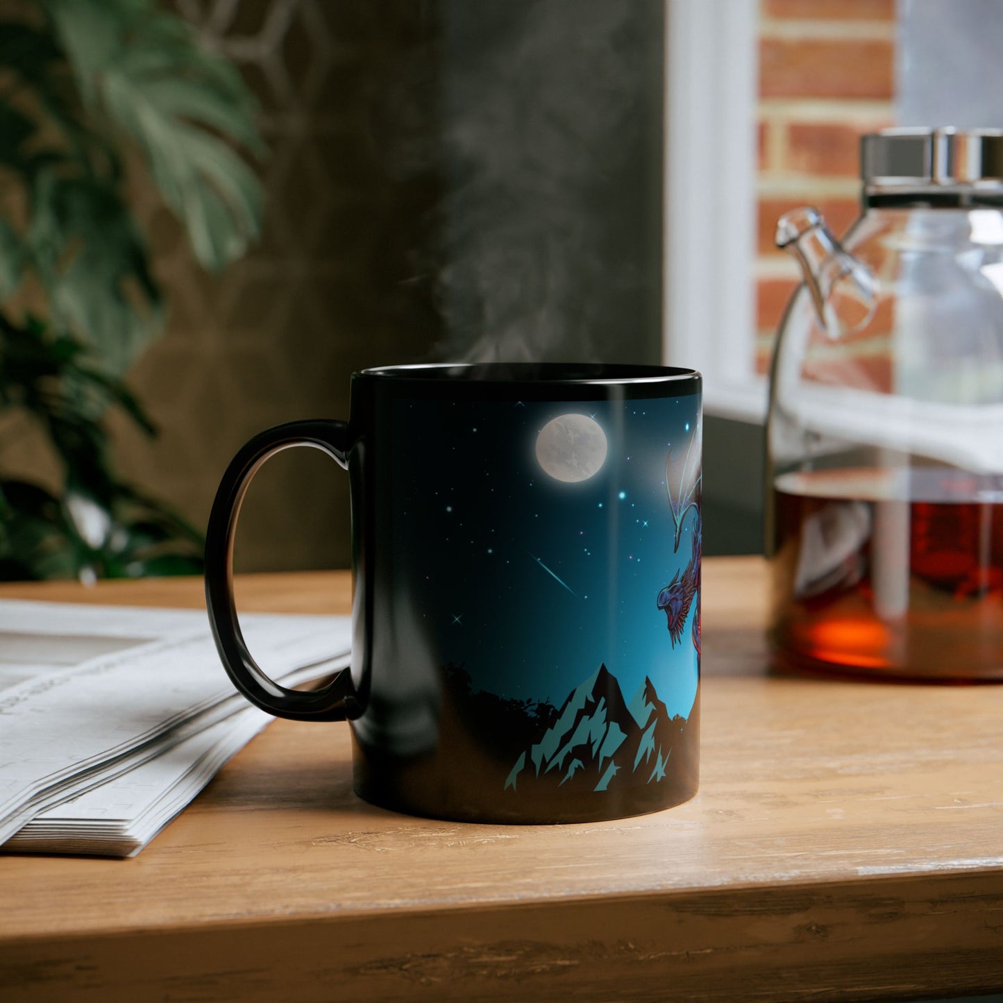 Roaring Dragon Coffee Mug Anime Sci-Fi Gift Mug