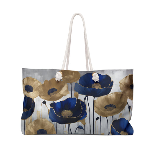 Floral Design Field of Flowers Weekender Tote Floral Grocery Wildflower Shopping Bag Cottage Core Gift Bag Boho Bag Poppy Tote Mom Gift