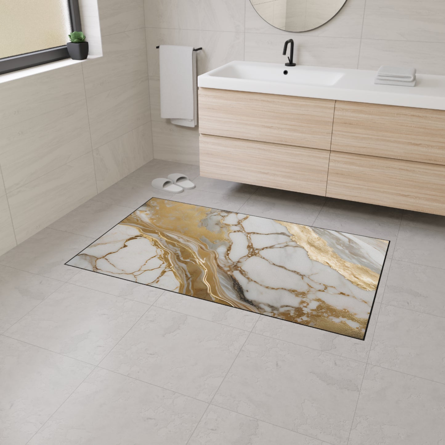 Decorative Heavy Duty Non-Slip Floor Mat Stylish Design Perfect for Entryway Kitchen Décor Garage Rug Coffee Bar Bathroom Floor Door Mat