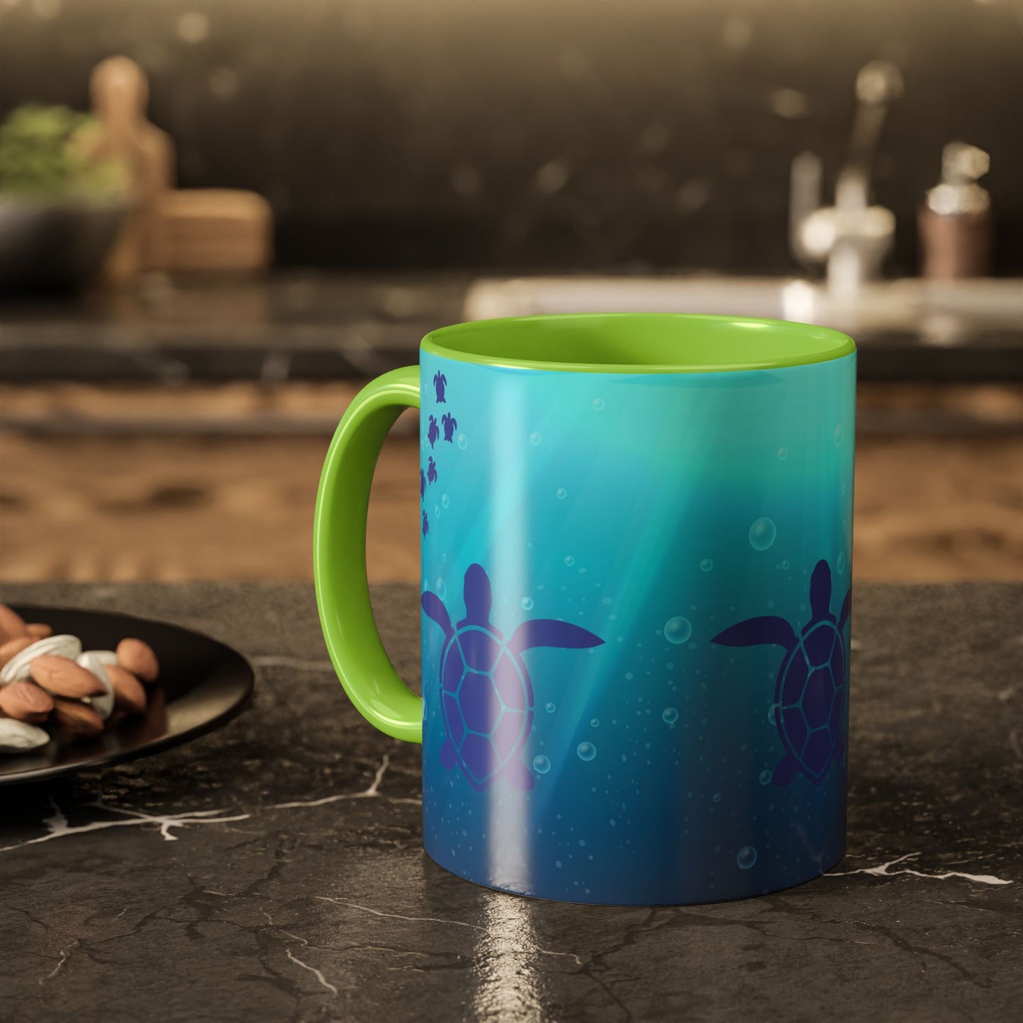 Sea Turtle Mug Oceanic Salt Life Gift Beach Vibe Mug Turtle Lover Gift Oceanic Mug
