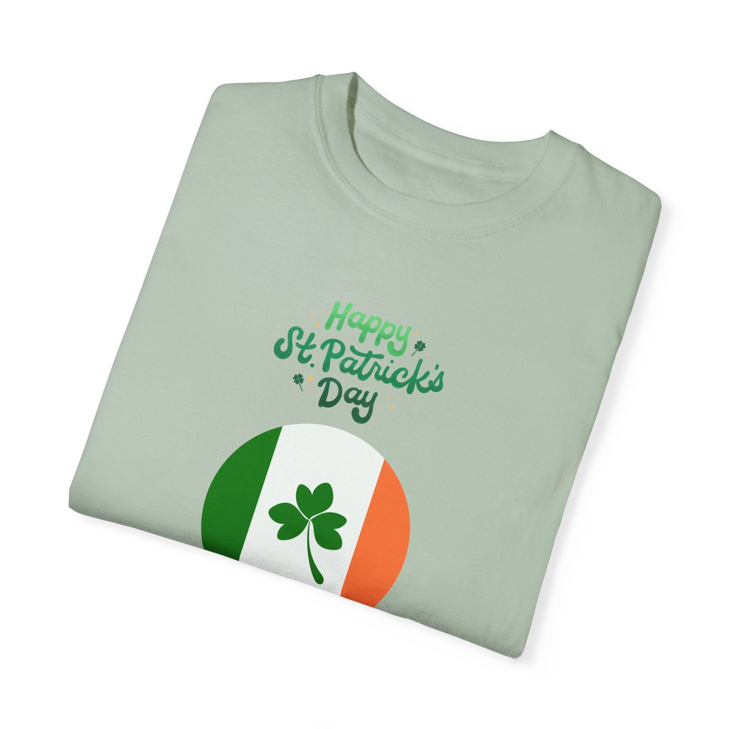 St. Patrick's Day T-Shirt Unisex Comfort Colors Relaxed Fit Garment-Dyed Tee 4 Leaf Clover Shirt Irish Themed Gift