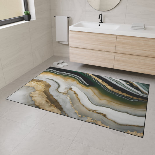 Decorative Heavy Duty Non-Slip Floor Mat Stylish Design Perfect for Entryway Kitchen Décor Garage Rug Coffee Bar Bathroom Floor Door Mat