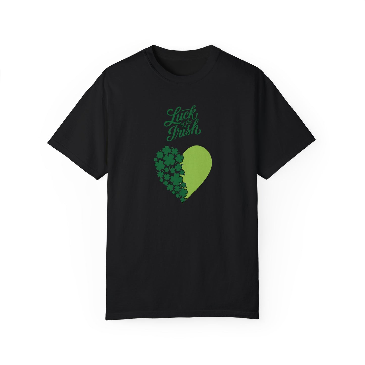 St. Patrick's Day T-Shirt Unisex Comfort Colors Relaxed Fit Garment-Dyed Tee 4 Leaf Clover Shirt Irish Themed Gift