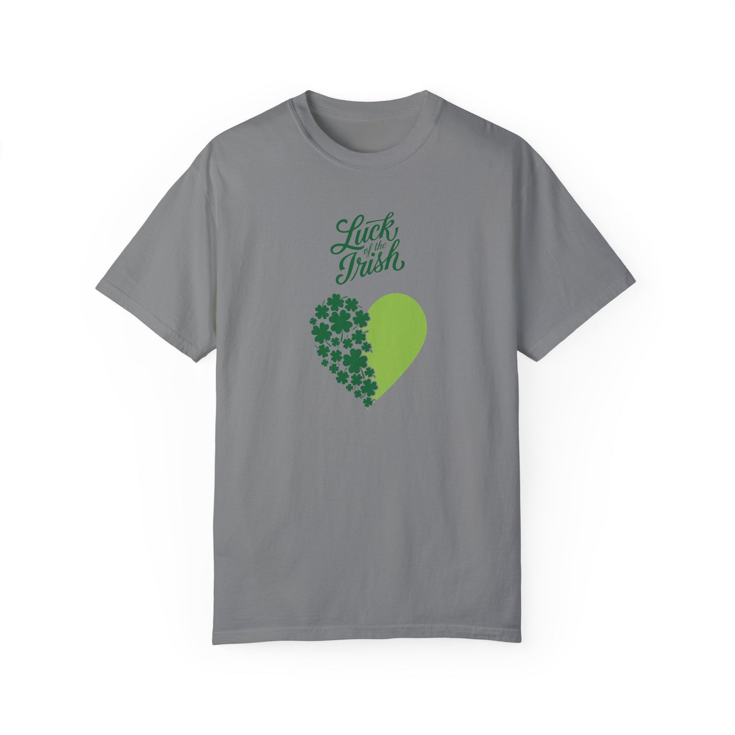 St. Patrick's Day T-Shirt Unisex Comfort Colors Relaxed Fit Garment-Dyed Tee 4 Leaf Clover Shirt Irish Themed Gift