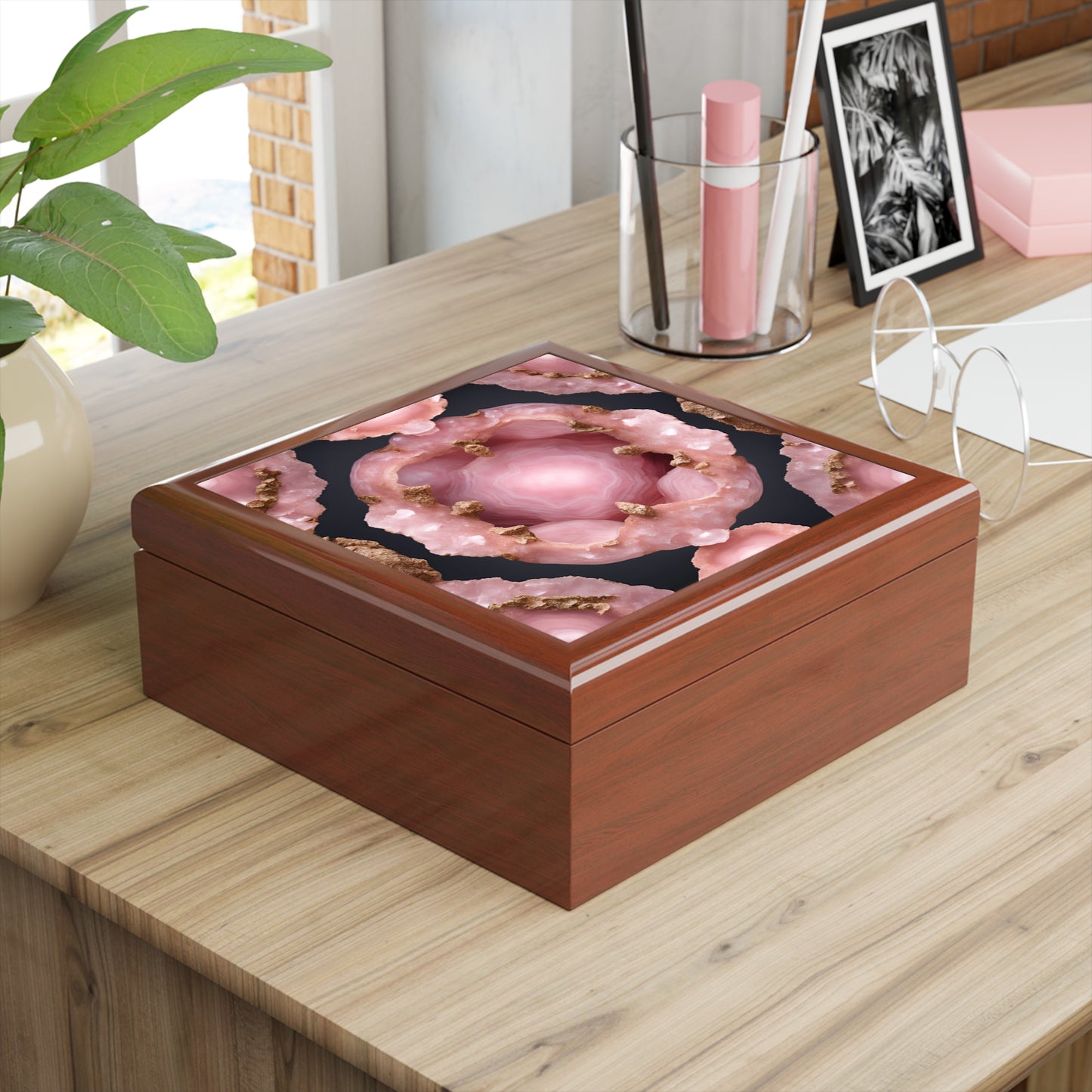 Unique Jewelry Box Trinket Box Bedroom Dresser Decor Vanity Gift Box - 3 colors to choose from