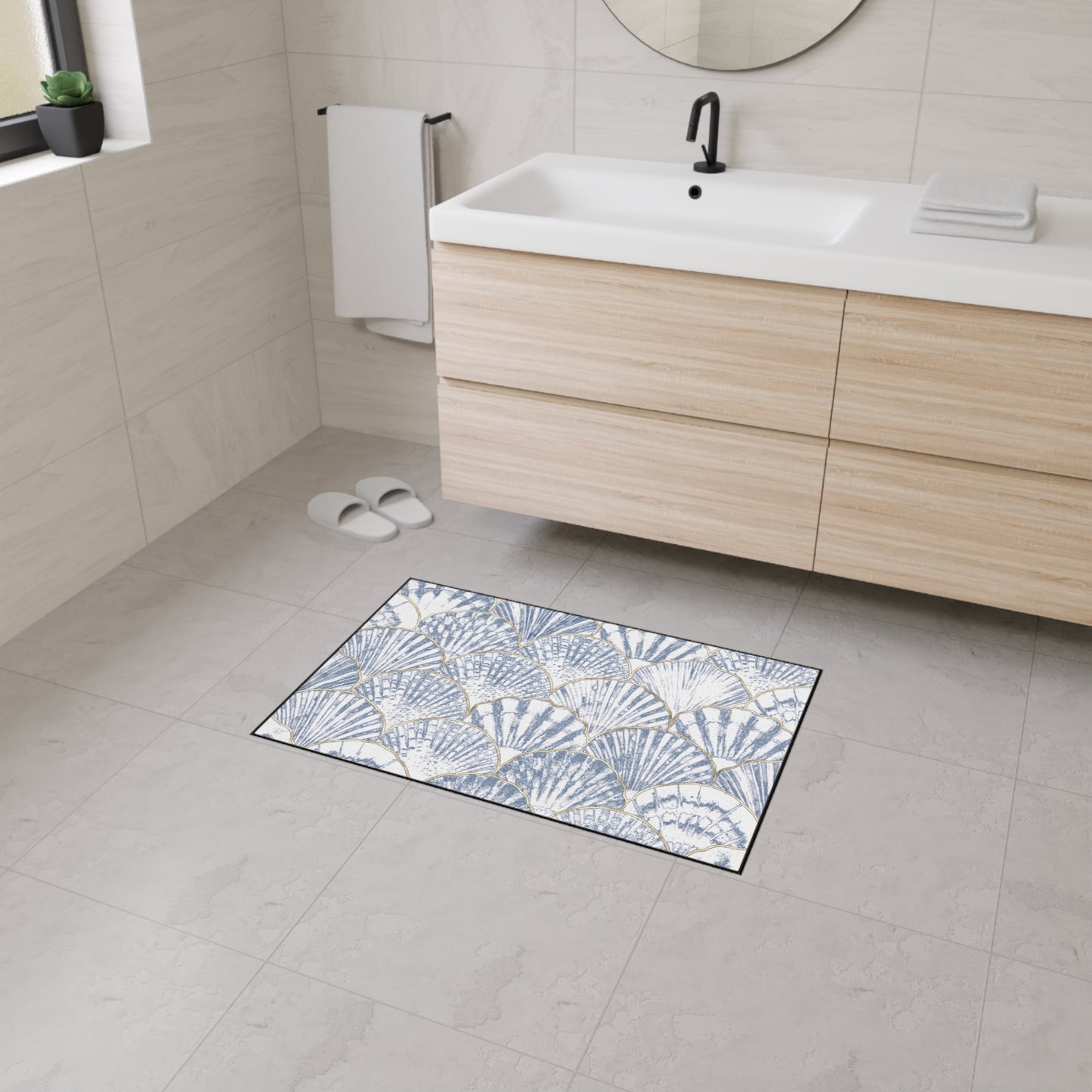Decorative Heavy Duty Non-Slip Floor Mat Stylish Design Perfect for Entryway Kitchen Décor Garage Rug Coffee Bar Bathroom Floor Door Mat