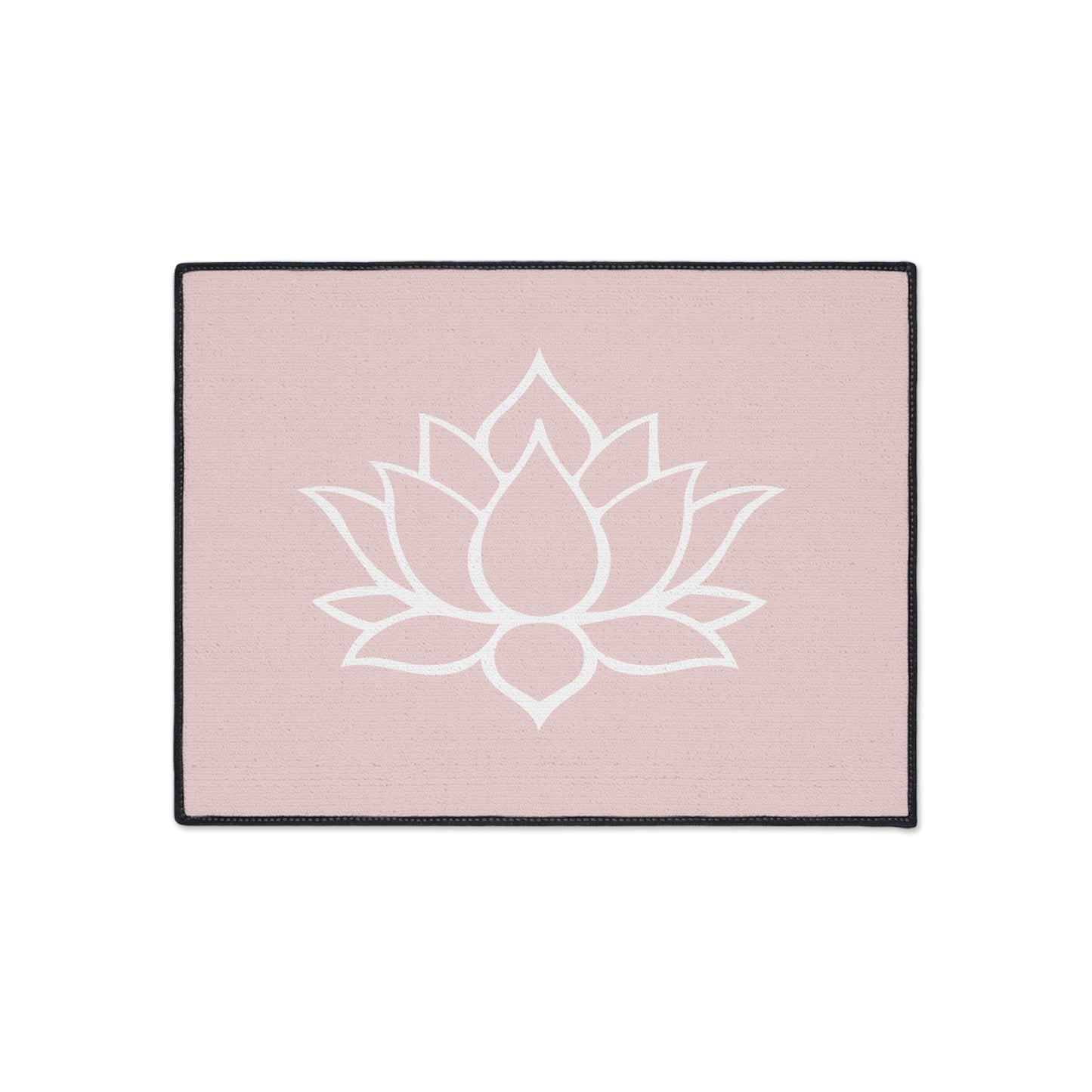 Decorative Heavy Duty Non-Slip Floor Mat Stylish Design Perfect for Entryway Kitchen Décor Pink Lotus Blossom Floral Design Rug Bathroom Mat