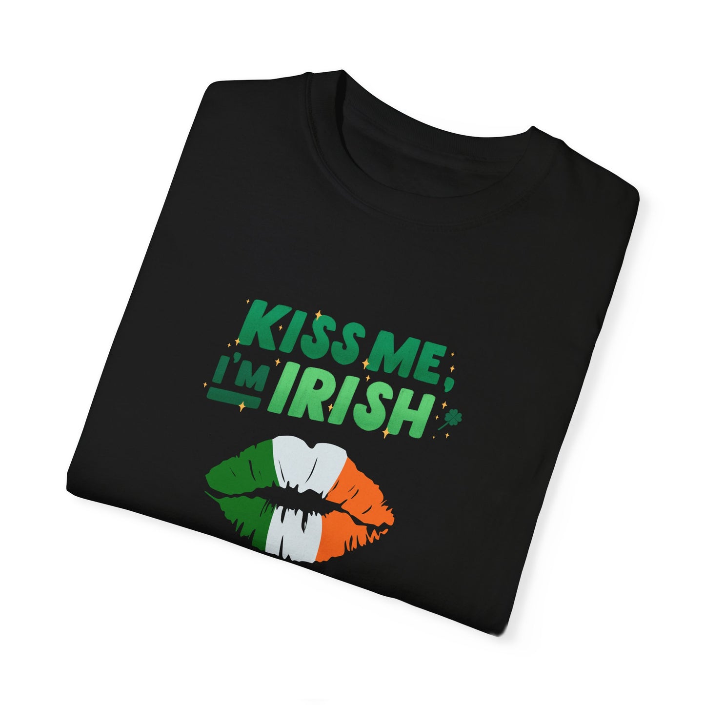 St. Patrick's Day T-Shirt Unisex Comfort Colors Relaxed Fit Garment-Dyed Tee 4 Leaf Clover Shirt Irish Themed Gift