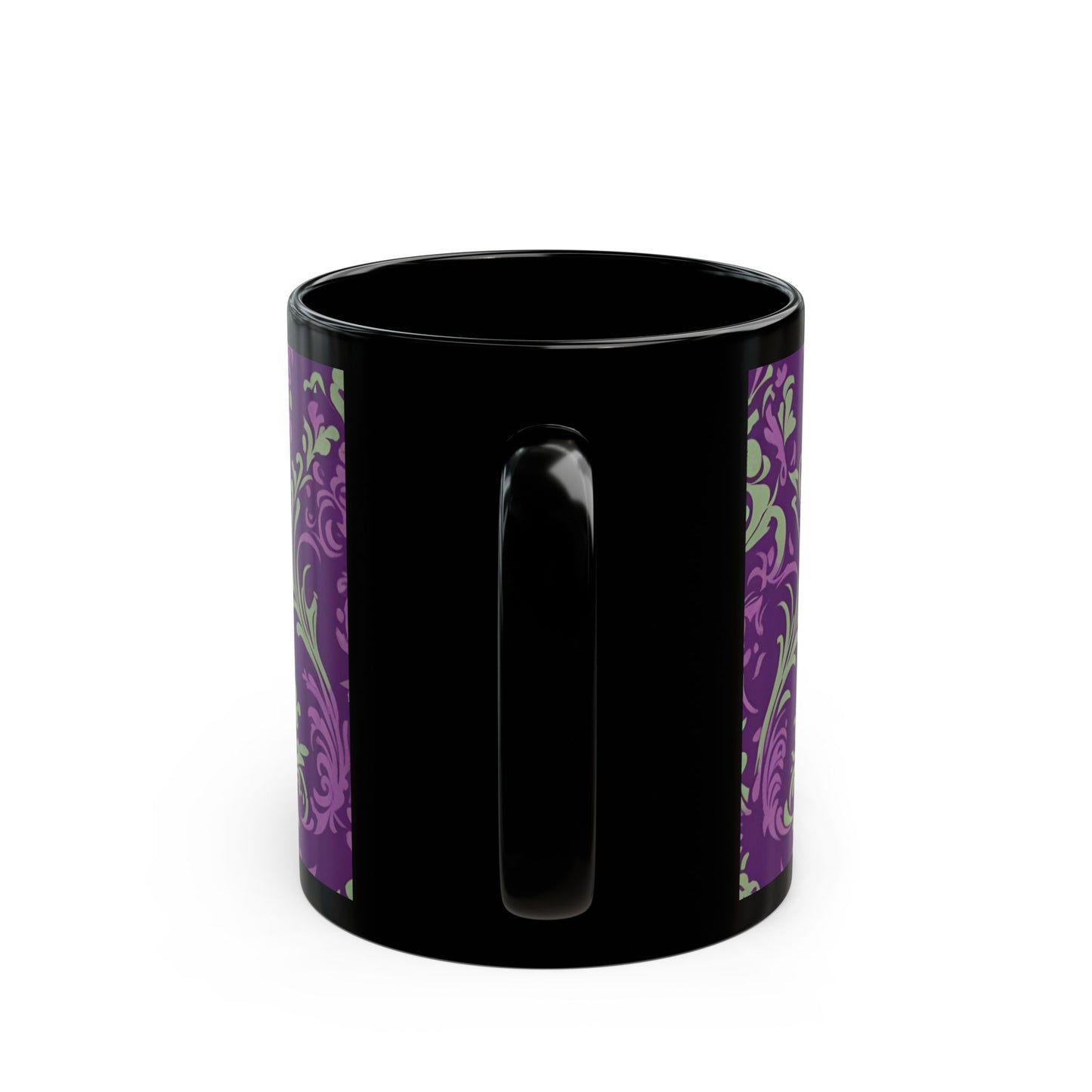 Elegant Damask Mug | Royal Purple Coffee Mug | Elegant Gift Mug