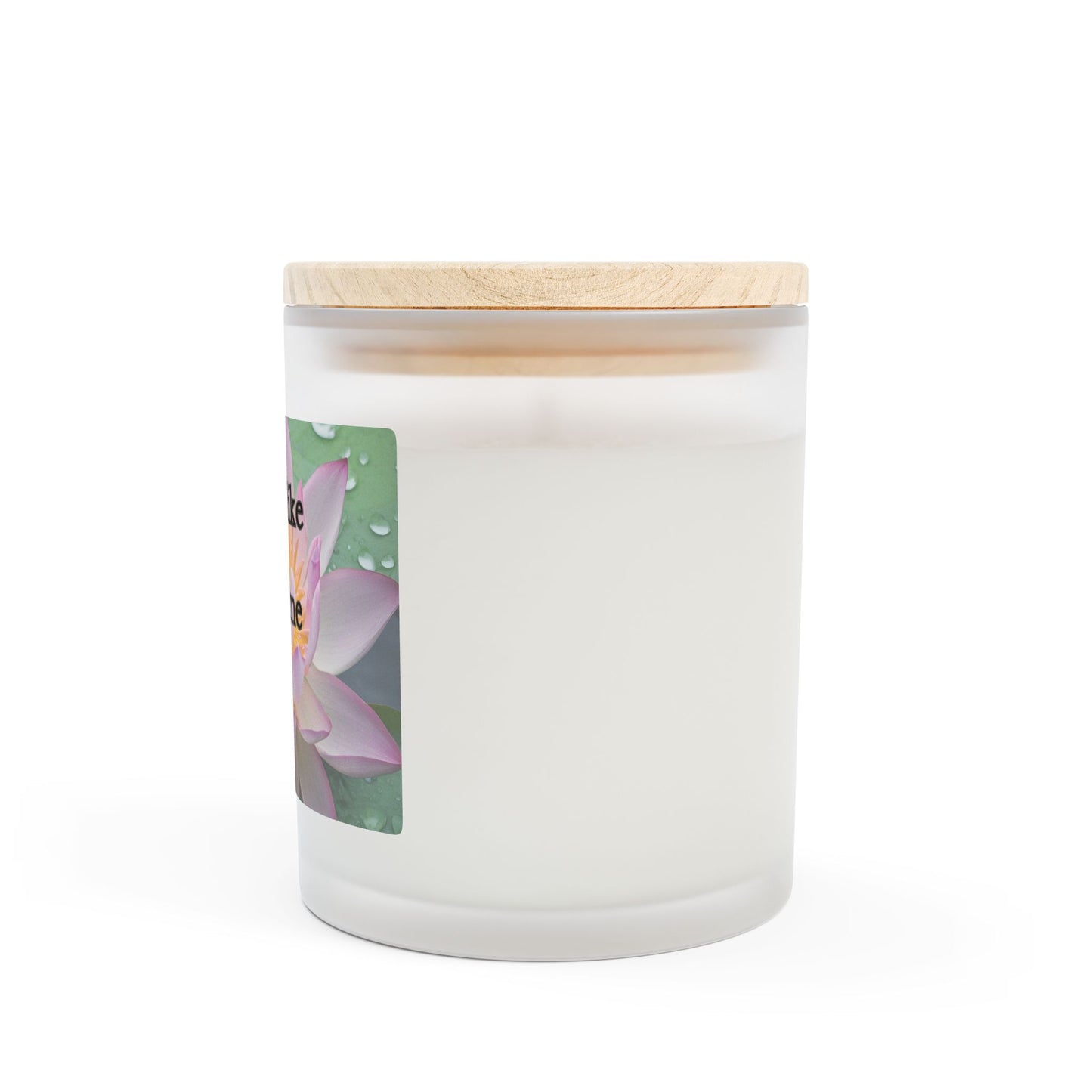 Artisanal Coconut Soy Frosted Glass Candle with Wooden Wick and Raw Maple Lid 11 oz Hand Poured Funny Me Time Candle 50 hrs burn time