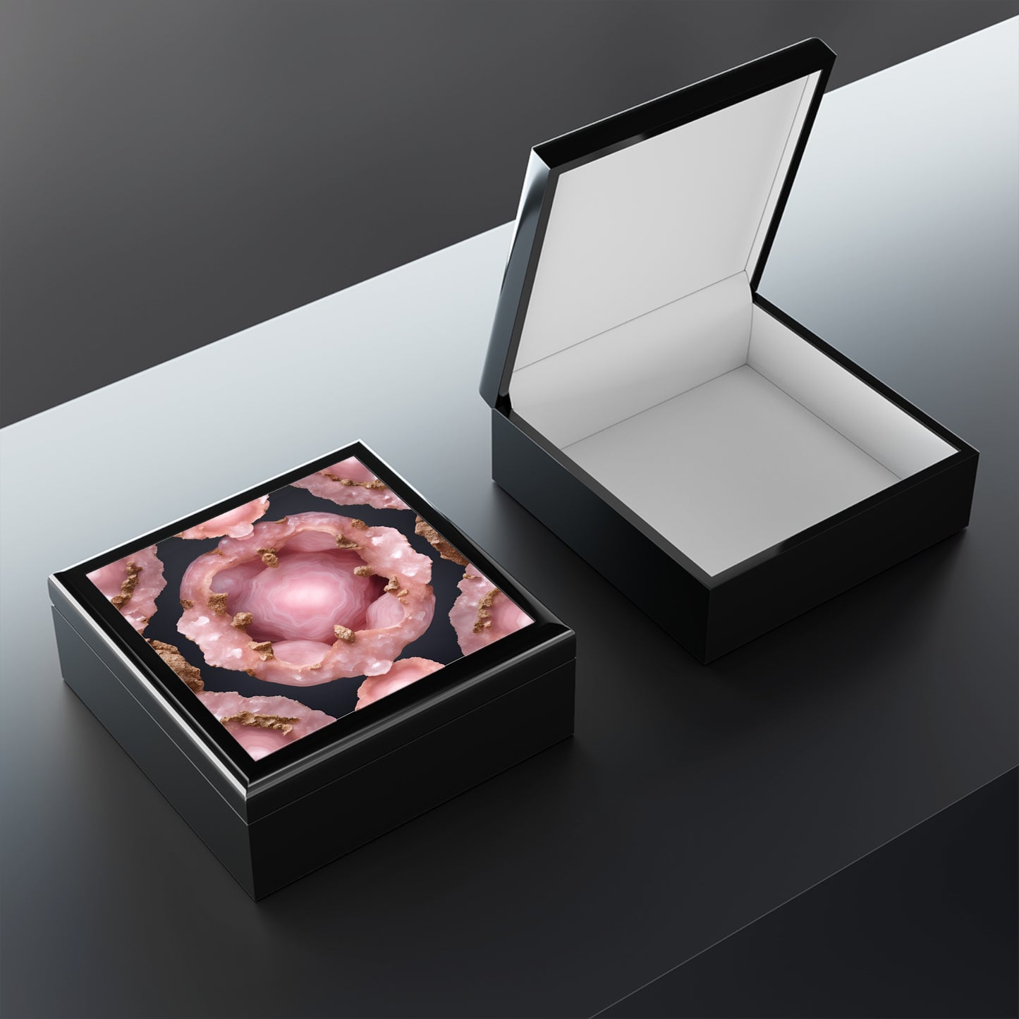 Unique Jewelry Box Trinket Box Bedroom Dresser Decor Vanity Gift Box - 3 colors to choose from
