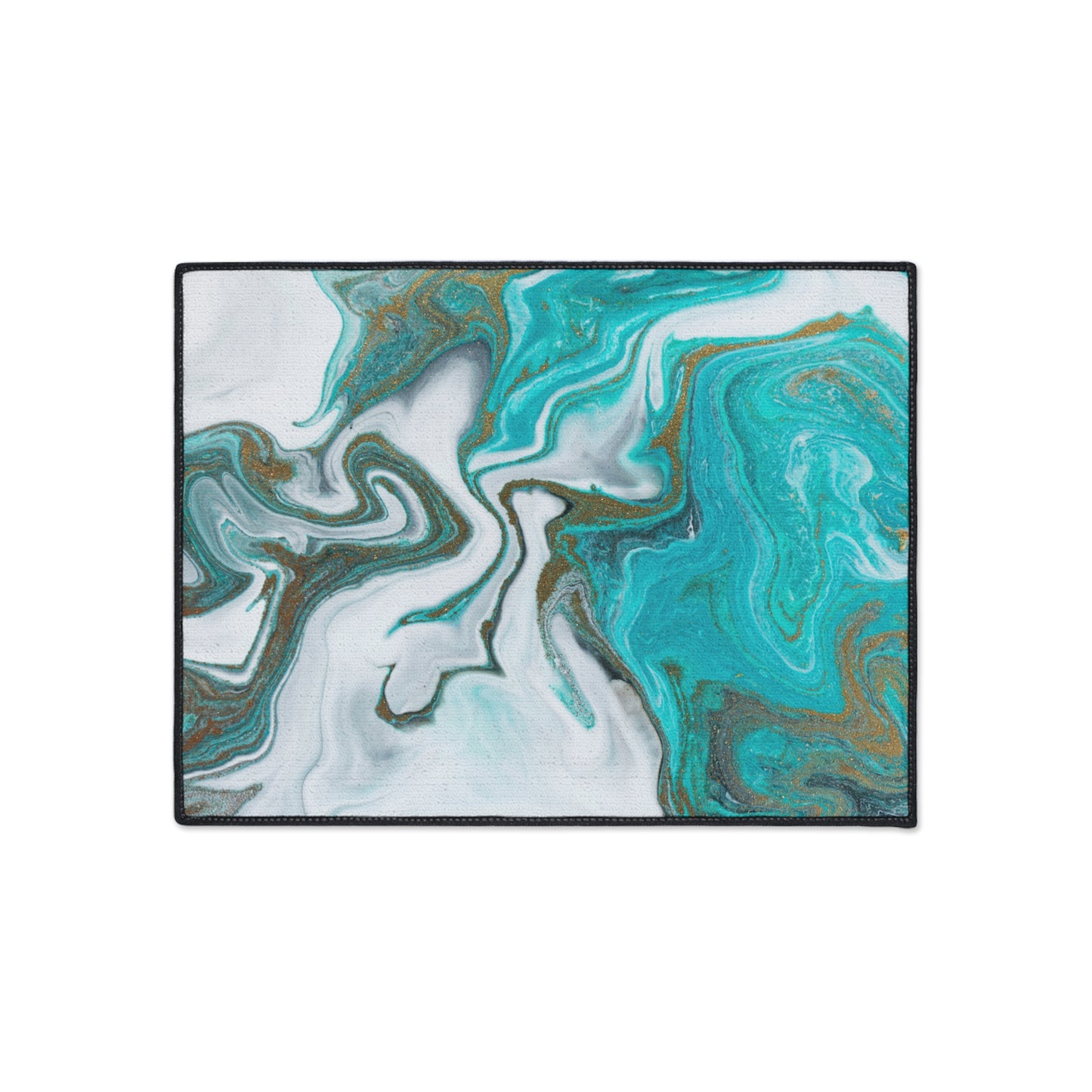 Decorative Heavy Duty Non-Slip Floor Mat Stylish Design Perfect for Entryway Kitchen Décor Marble Agate Resin Pattern Rug Bathroom Mat