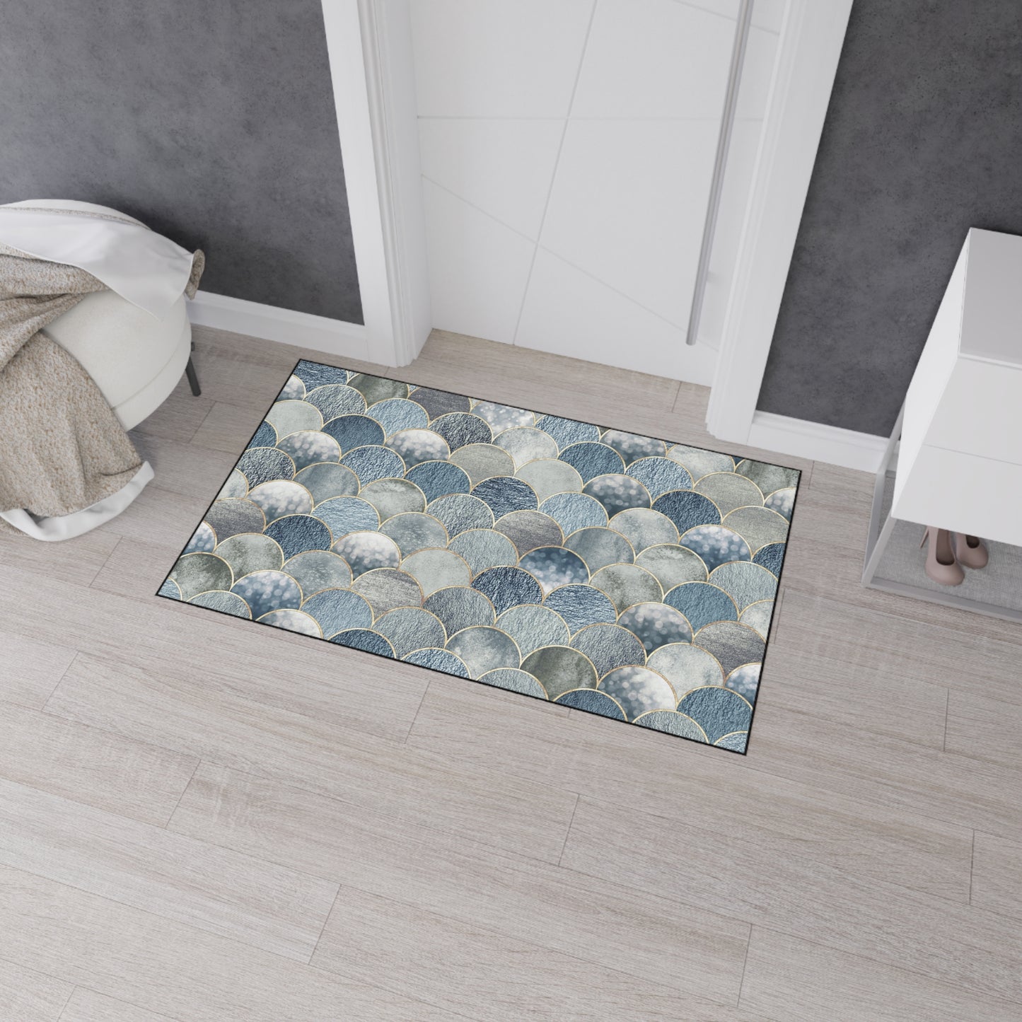 Decorative Heavy Duty Non-Slip Floor Mat Stylish Design Perfect for Entryway Kitchen Décor Garage Rug Coffee Bar Bathroom Floor Door Mat