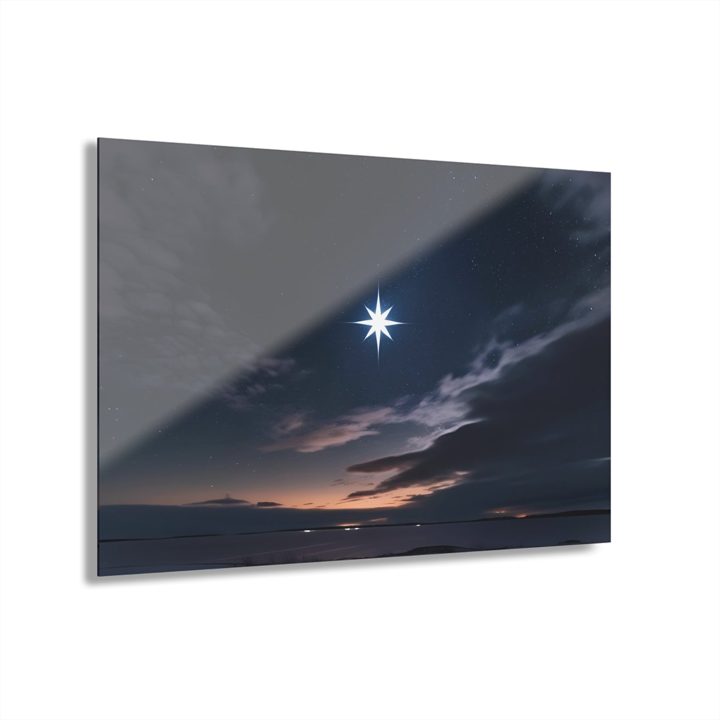North Star Design Acrylic Print Dark Sky Nature Lover Wall Art Astronomy Lover Gift Night Sky Artwork Modern Decor