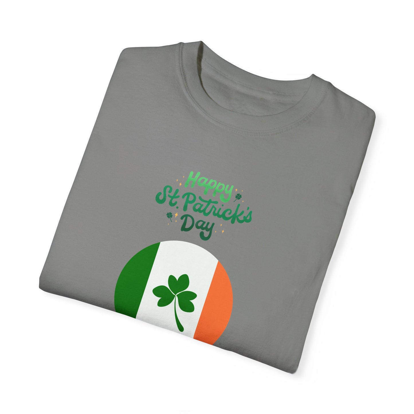 St. Patrick's Day T-Shirt Unisex Comfort Colors Relaxed Fit Garment-Dyed Tee 4 Leaf Clover Shirt Irish Themed Gift