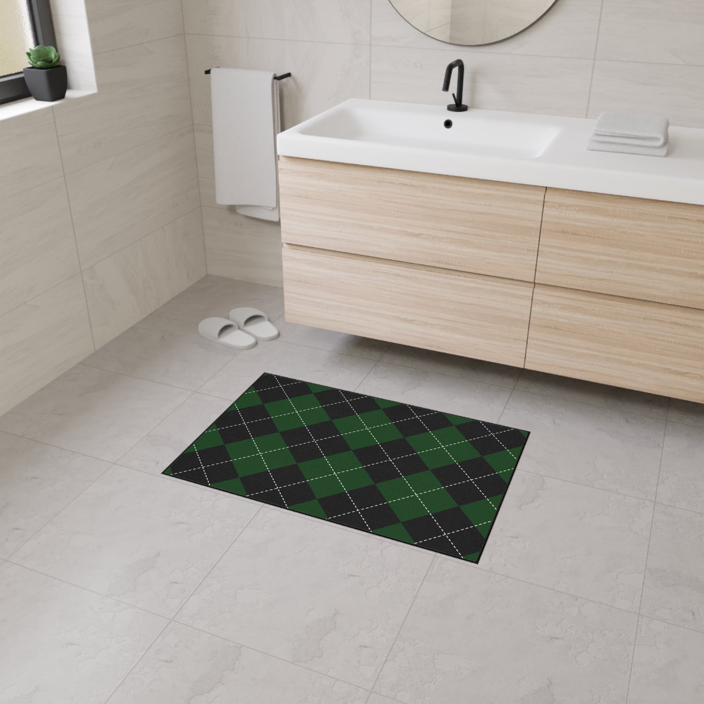 Decorative Heavy Duty Non-Slip Floor Mat Stylish Design Perfect for Entryway Kitchen Décor Garage Rug Coffee Bar Bathroom Floor Door Mat