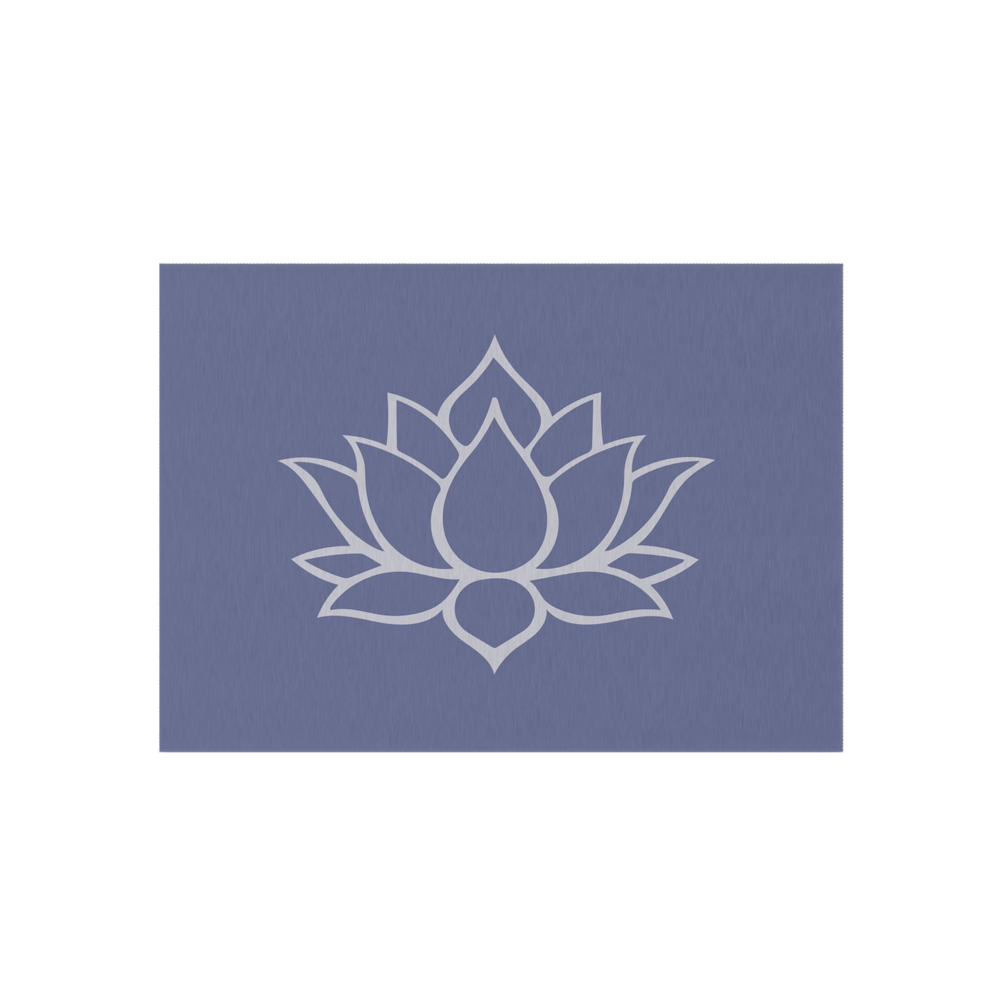 Zen Chenille Outdoor Rug with No-Skid Backing Cozy Lotus Blossom Outdoor Carpet Patio Decor Gazebo Rug Pool Area Decor Outdoor Kitchen Rug