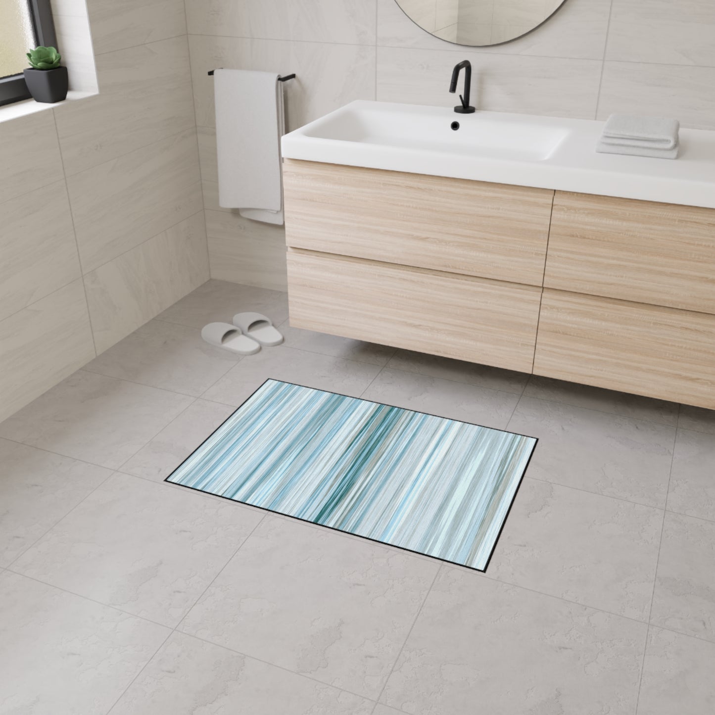 Decorative Heavy Duty Non-Slip Floor Mat Stylish Design Perfect for Entryway Kitchen Décor Garage Rug Coffee Bar Bathroom Floor Door Mat