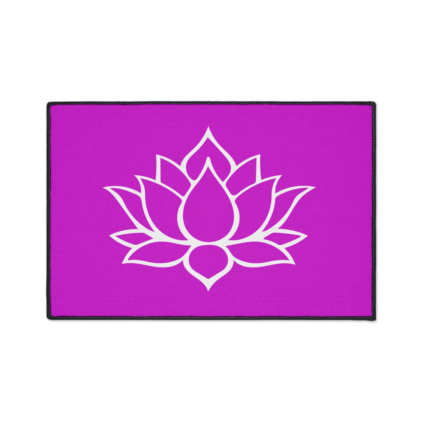 Decorative Heavy Duty Non-Slip Floor Mat Stylish Design Perfect for Entryway Kitchen Décor Pink Lotus Blossom Floral Design Rug Bath Mat