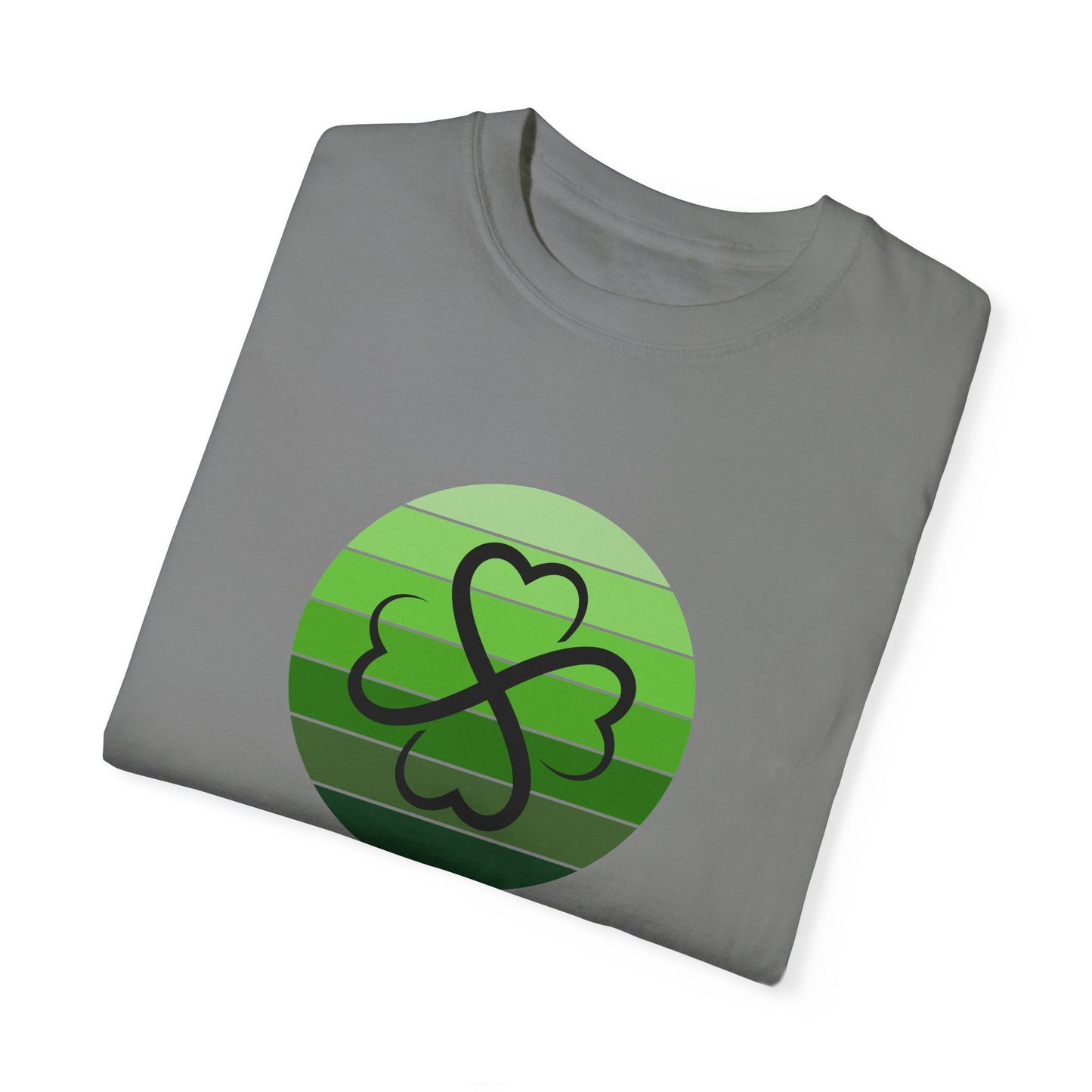 St. Patrick's Day T-Shirt Unisex Comfort Colors Relaxed Fit Garment-Dyed Tee 4 Leaf Clover Shirt Irish Themed Gift