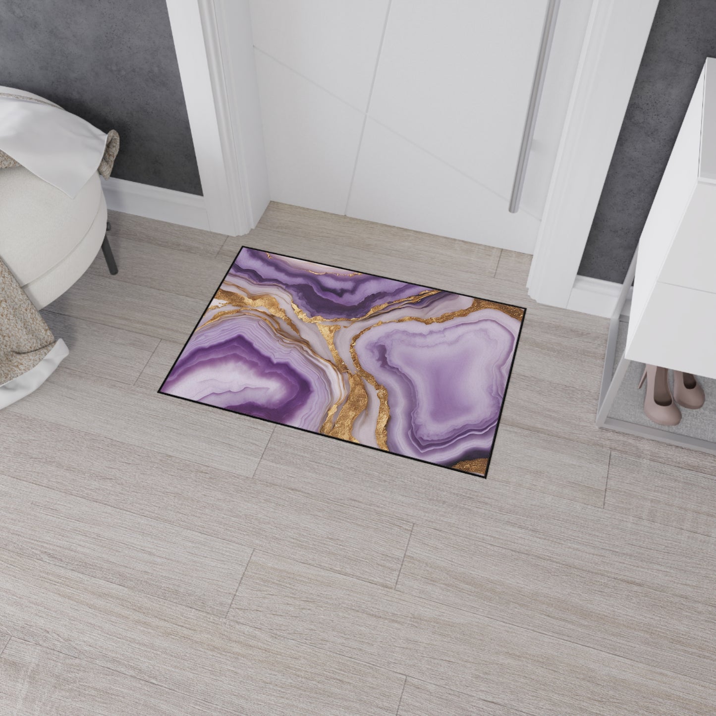 Decorative Heavy Duty Non-Slip Floor Mat Stylish Design Perfect for Entryway Kitchen Décor Garage Rug Coffee Bar Bathroom Floor Door Mat