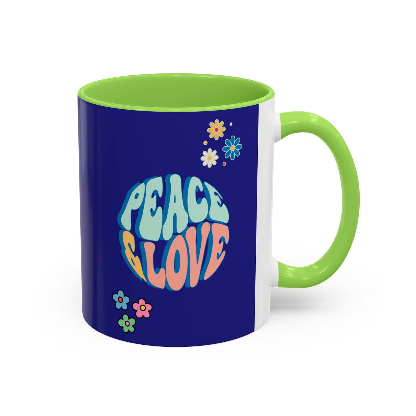 Peace and Love Mug | World Peace | Love and Friendship | Peaceful Harmony | Retro Vibe Gift
