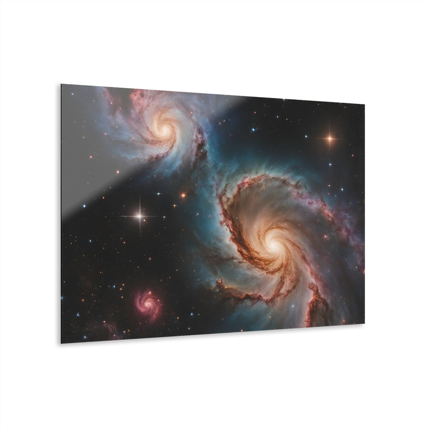 Large Celestial Cosmic Galaxy Acrylic Print with French Cleat Nature Wall Art Sci-Fi Space Traveler Artwork Modern Outerspace Home Decor