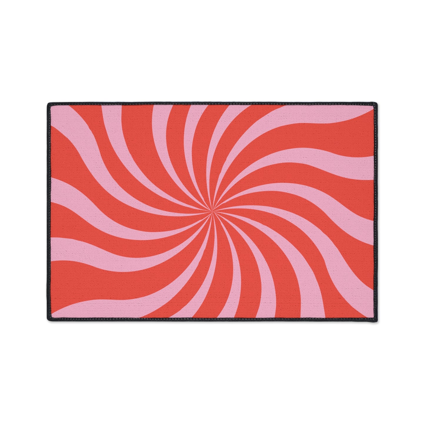 Grovy Retro Decorative Heavy Duty Non-Slip Floor Mat Stylish Design Perfect for Entryway Kitchen Décor Beachy Swirl Design Bathroom Mat