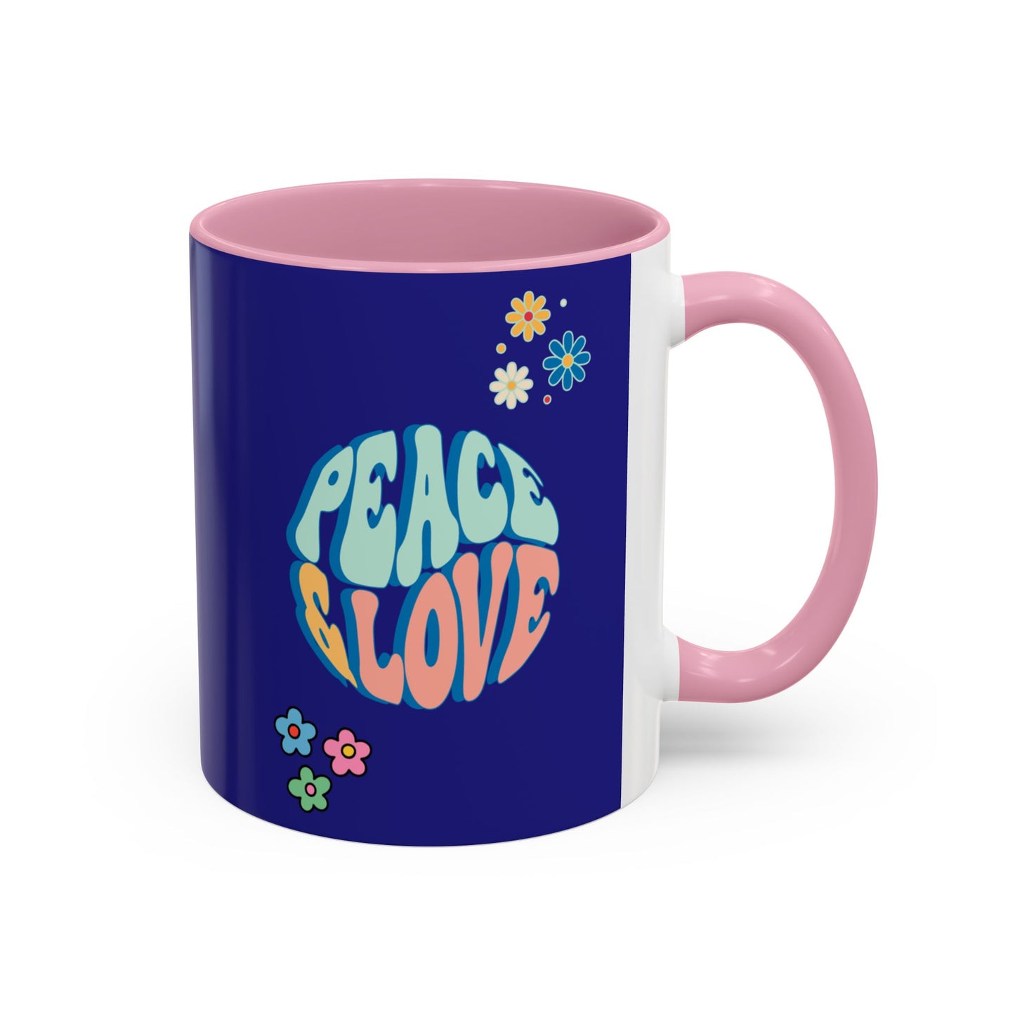 Peace and Love Mug | World Peace | Love and Friendship | Peaceful Harmony | Retro Vibe Gift
