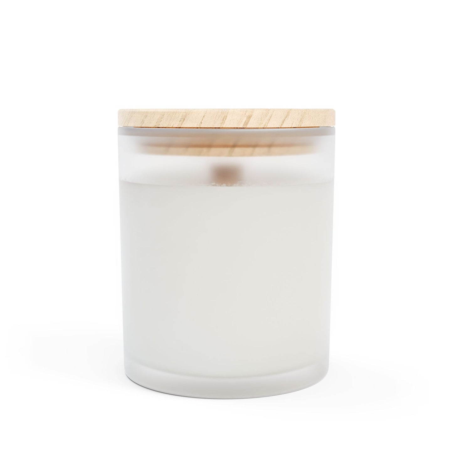 Artisanal Coconut Soy Frosted Glass Candle with Wooden Wick and Raw Maple Lid 11 oz Hand Poured Funny Me Time Candle 50 hrs burn time