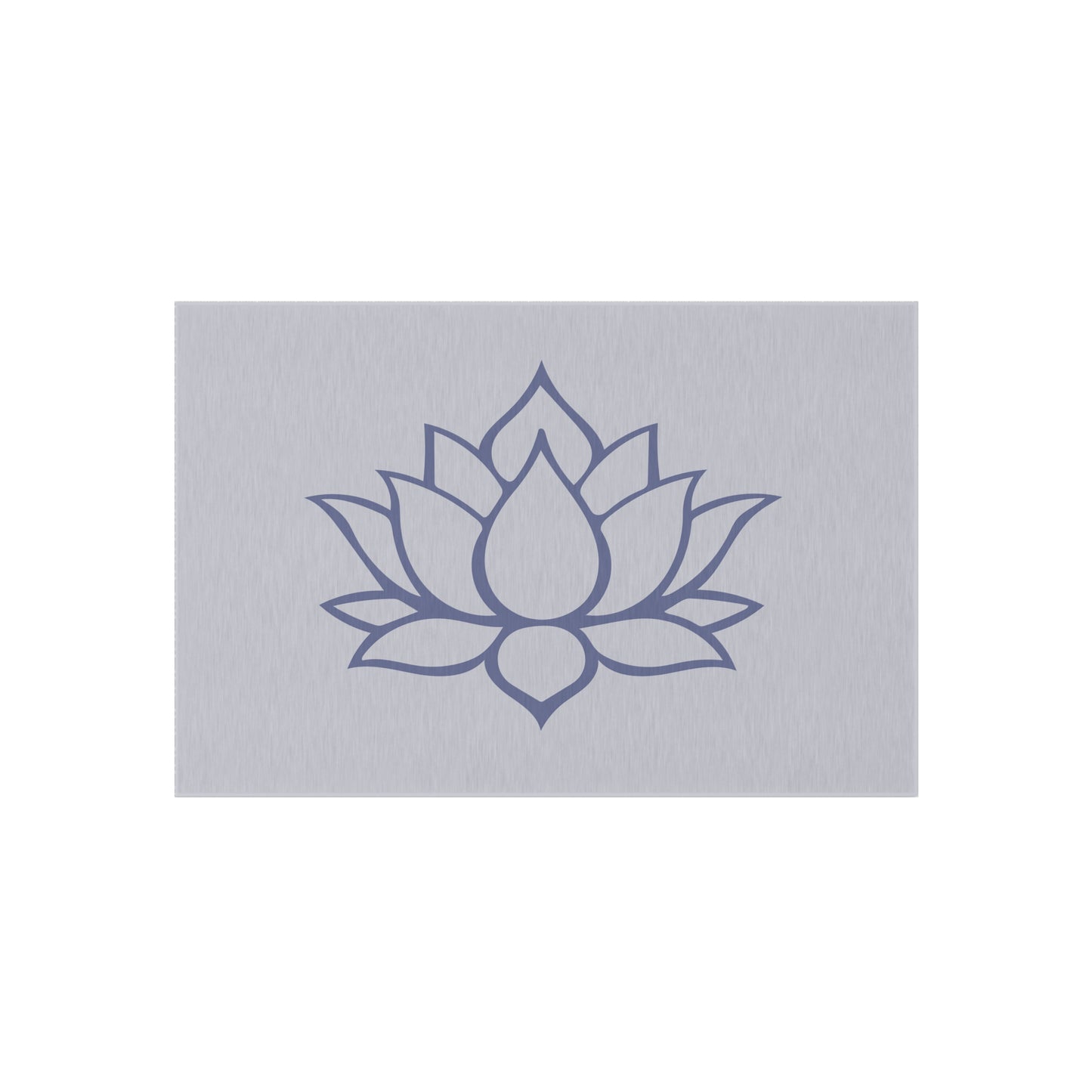 Zen Chenille Outdoor Rug with No-Skid Backing Cozy Outdoor Carpet Lotus Blossom Patio Decor Gazebo Rug Pool Area Floral Outdoor Kitchen Rug