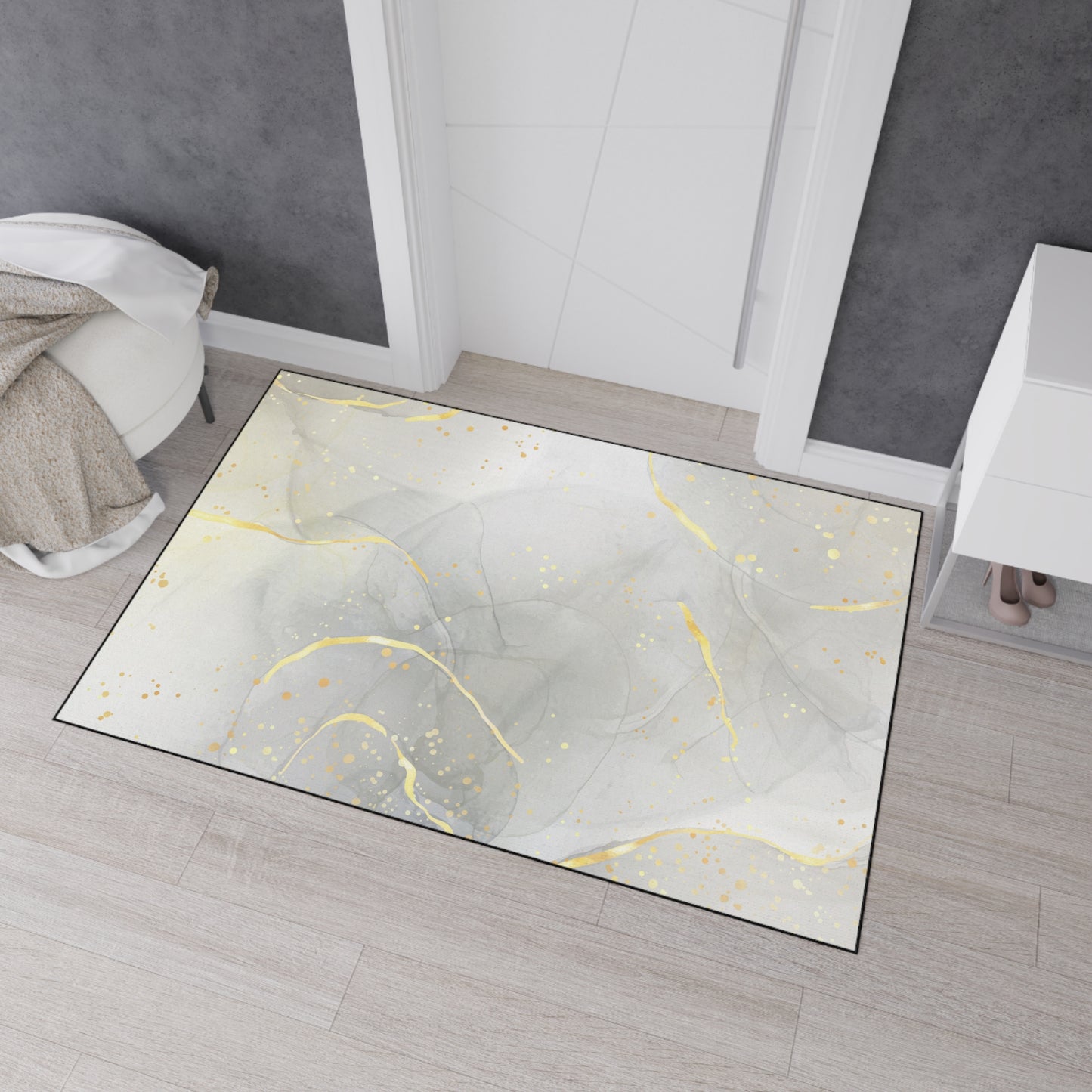 Decorative Heavy Duty Non-Slip Floor Mat Stylish Design Perfect for Entryway Kitchen Décor Garage Rug Coffee Bar Bathroom Floor Door Mat