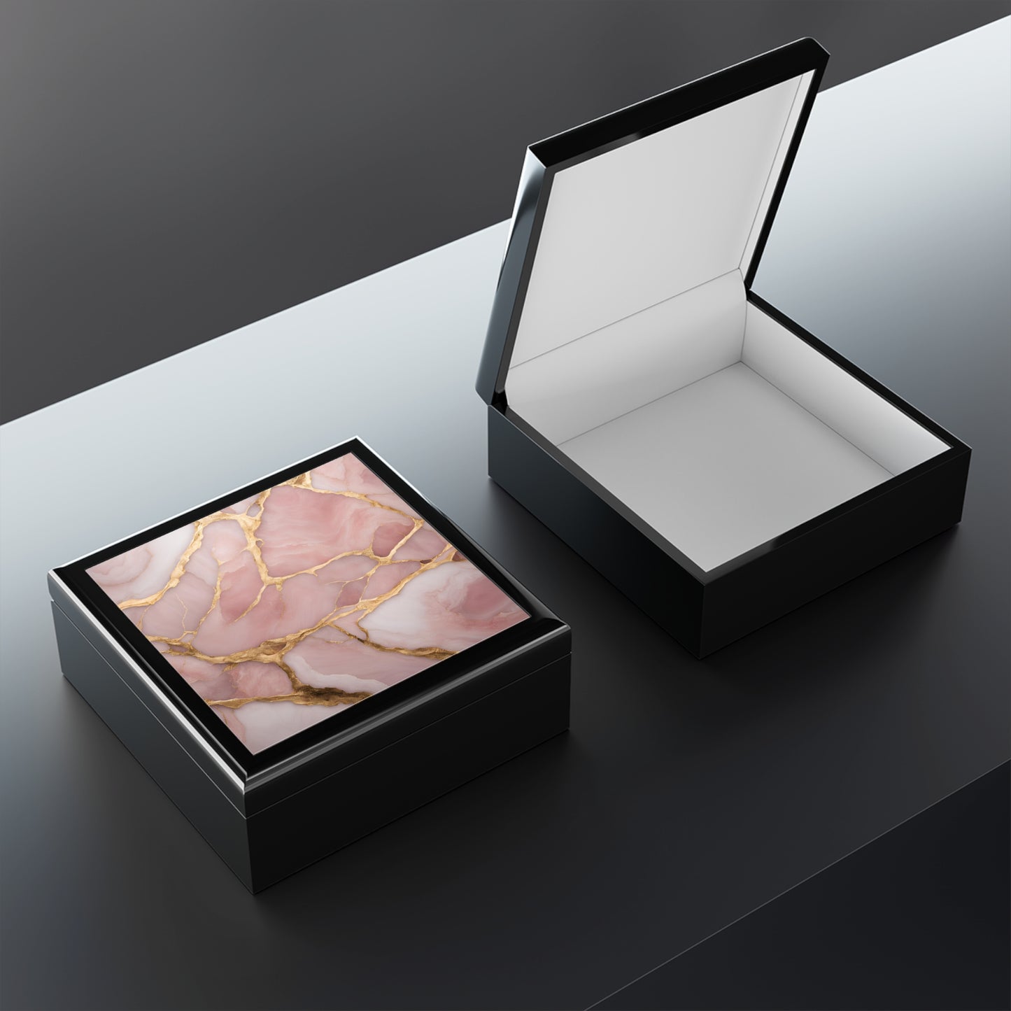 Unique Jewelry Box Trinket Box Bedroom Dresser Decor Vanity Gift Box - 3 colors to choose from