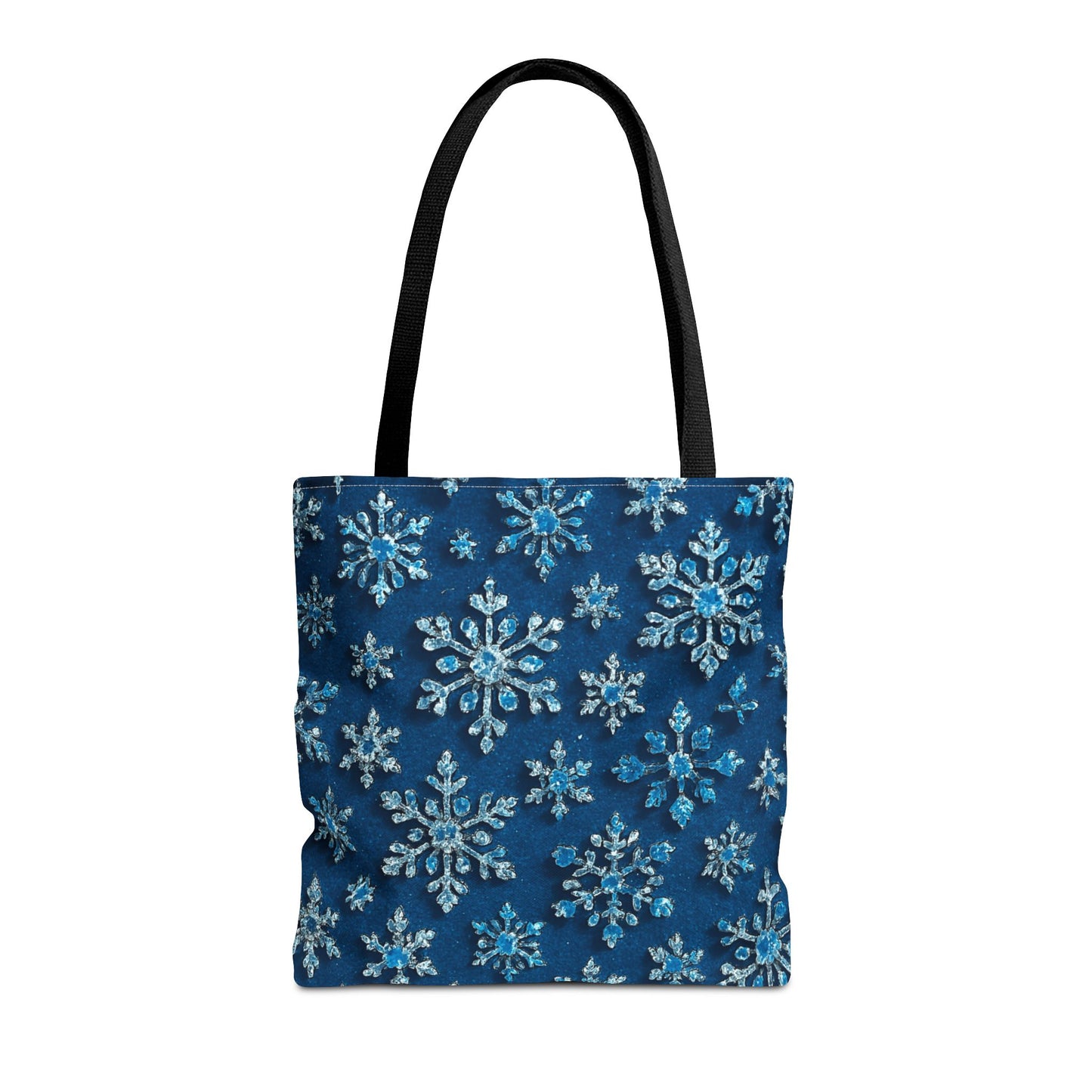 Snowflake Christmas Tote Bag Holiday Cheer Gift Glam Winter Accessory Reusable Winter Tree Shopping Bag Xmas Joy Gift Unisex Bag for Him Her